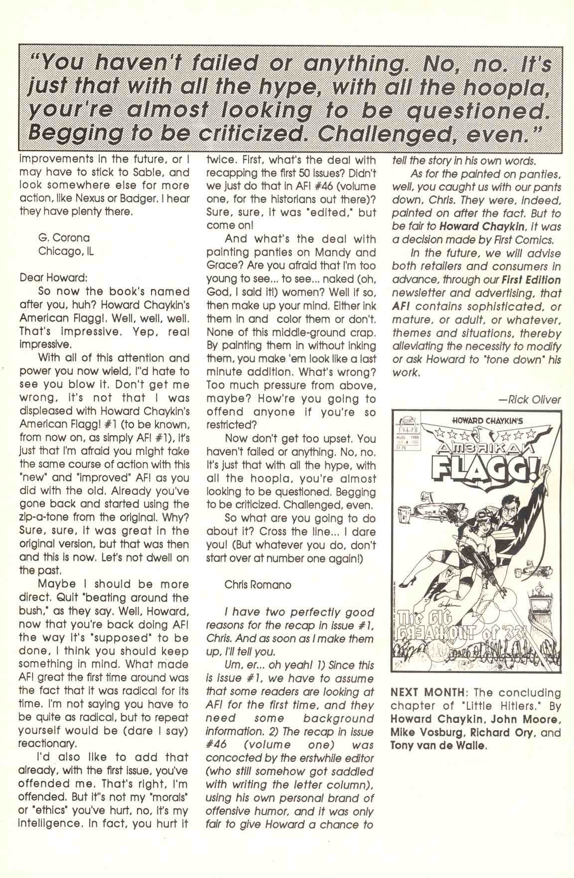 Read online Howard Chaykin's American Flagg comic -  Issue #3 - 30