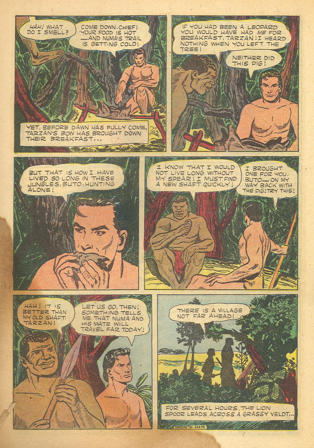 Read online Tarzan (1948) comic -  Issue #54 - 11