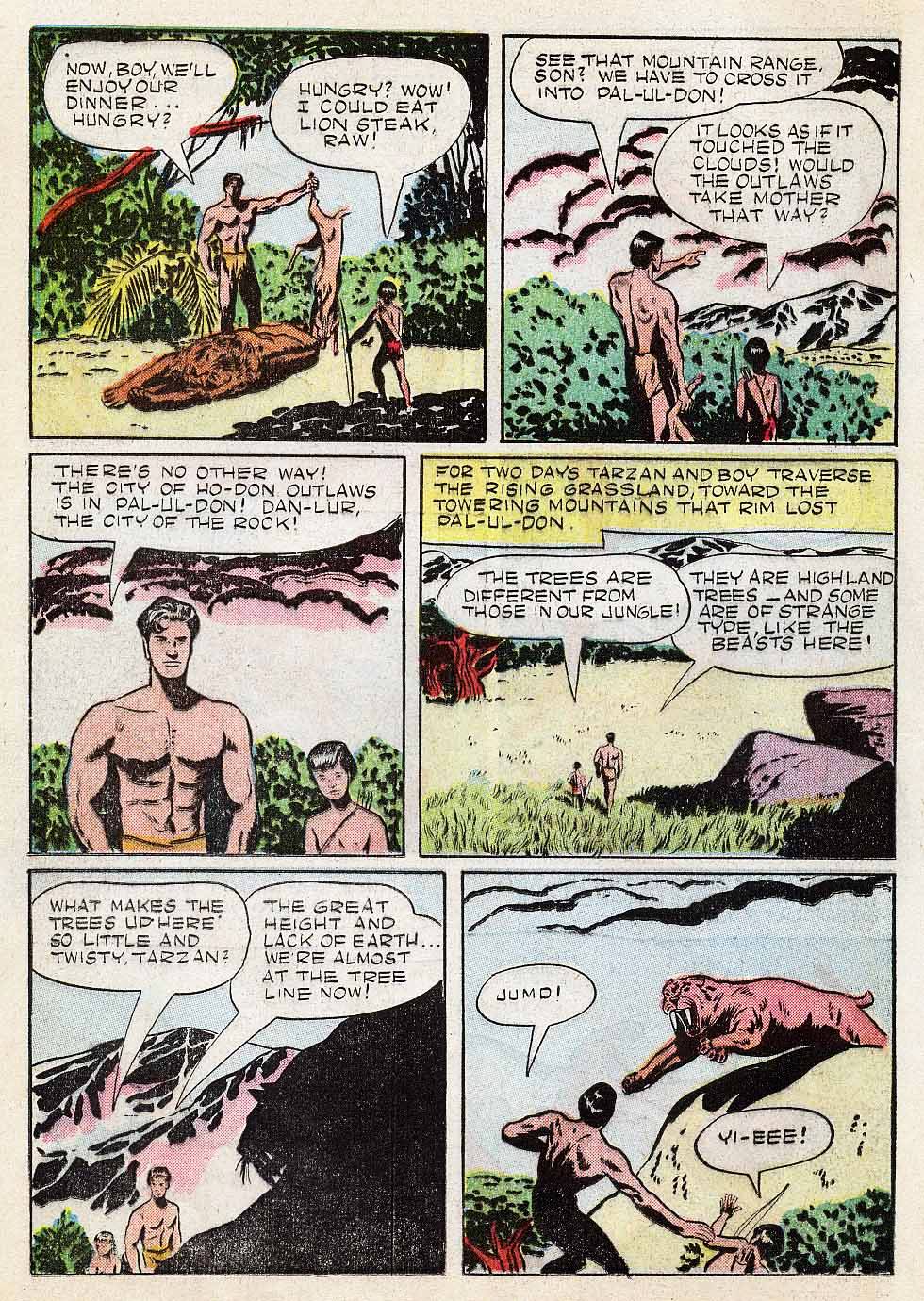 Read online Tarzan (1948) comic -  Issue #6 - 16