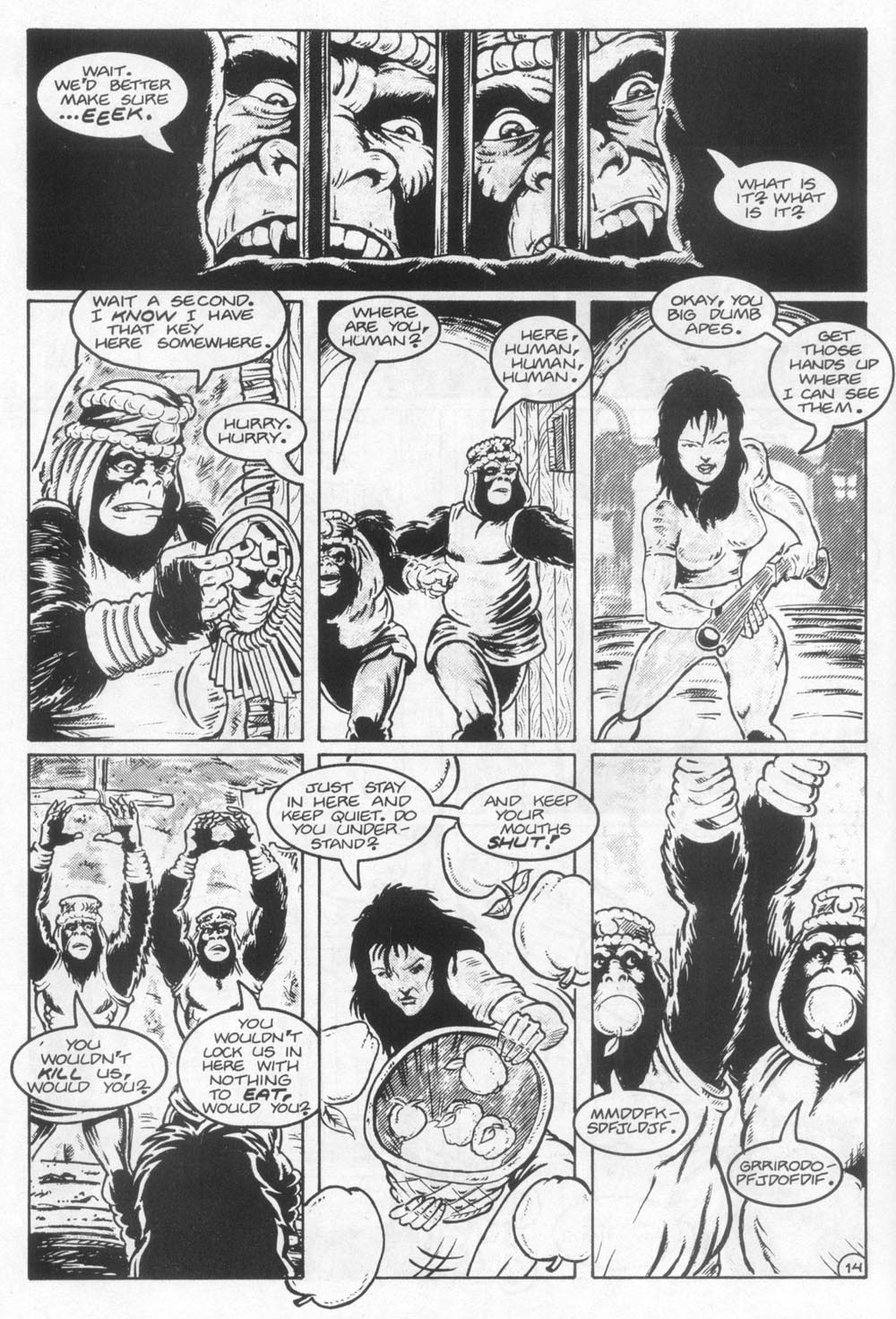 Read online Planet of the Apes (1990) comic -  Issue #22 - 16