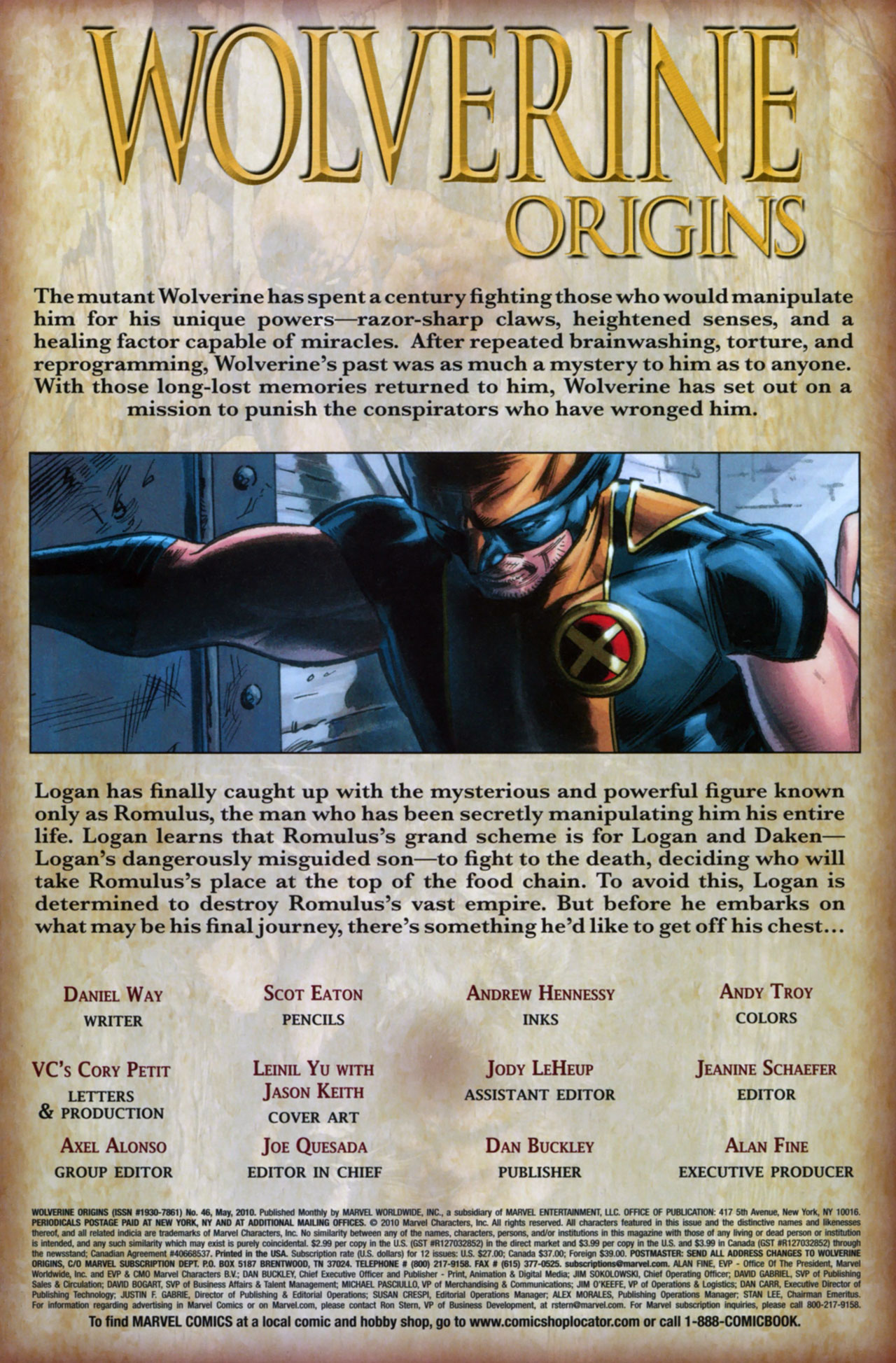 Read online Wolverine: Origins comic -  Issue #46 - 2