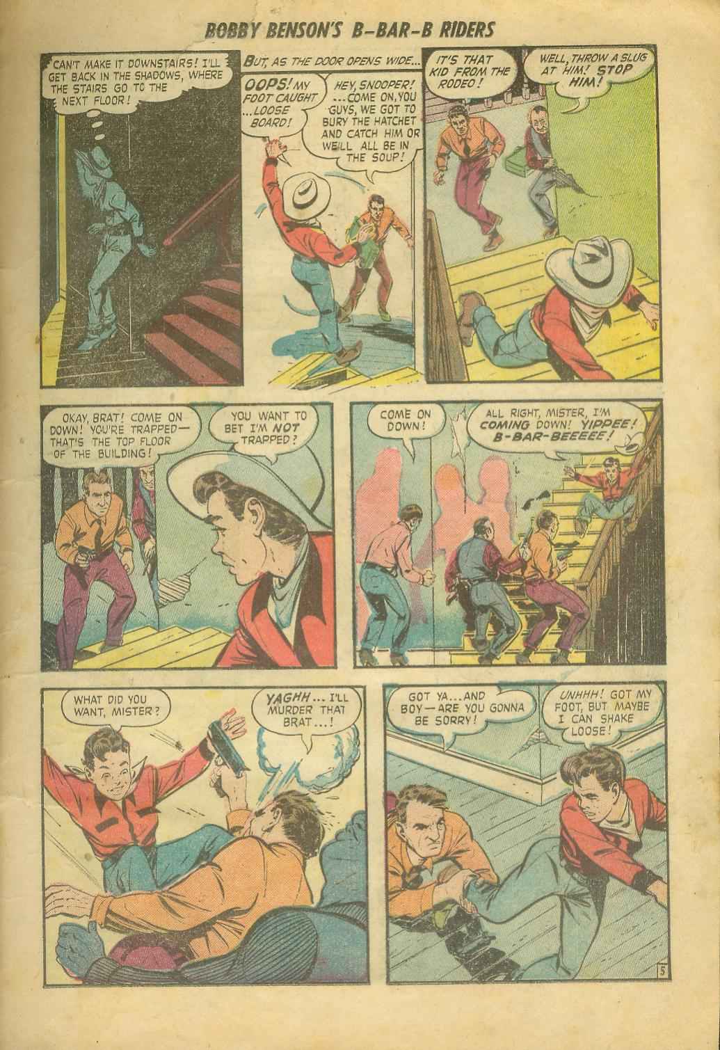 Read online Bobby Benson's B-Bar-B Riders comic -  Issue #8 - 7