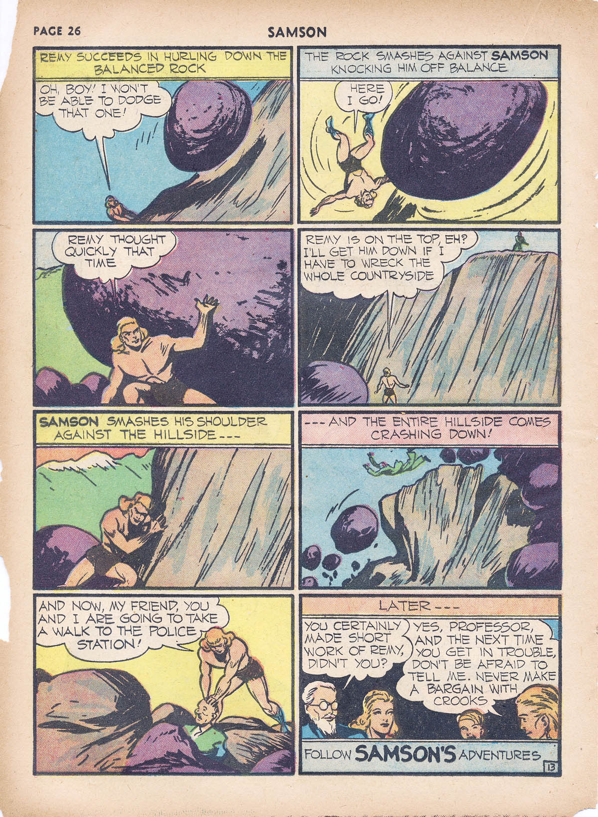 Read online Samson (1940) comic -  Issue #4 - 28