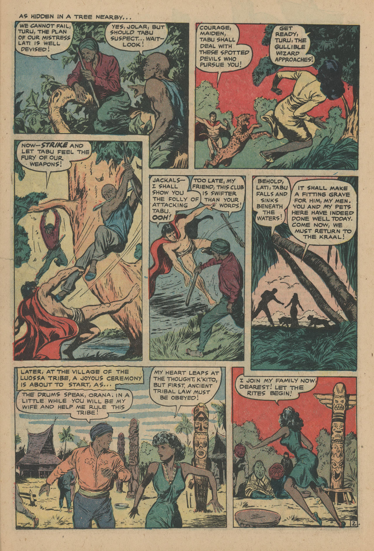 Read online Jungle Comics comic -  Issue #132 - 34