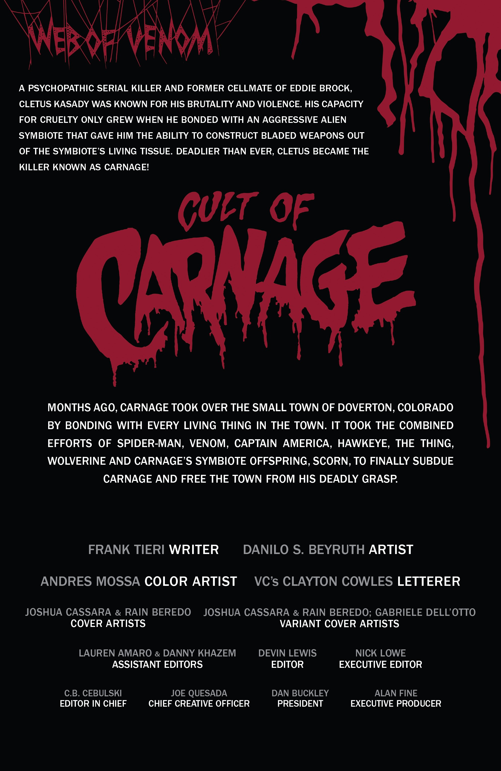 Read online Web of Venom: Cult of Carnage comic -  Issue # Full - 2