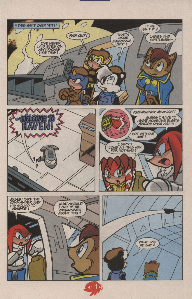 Read online Knuckles the Echidna comic -  Issue #21 - 21
