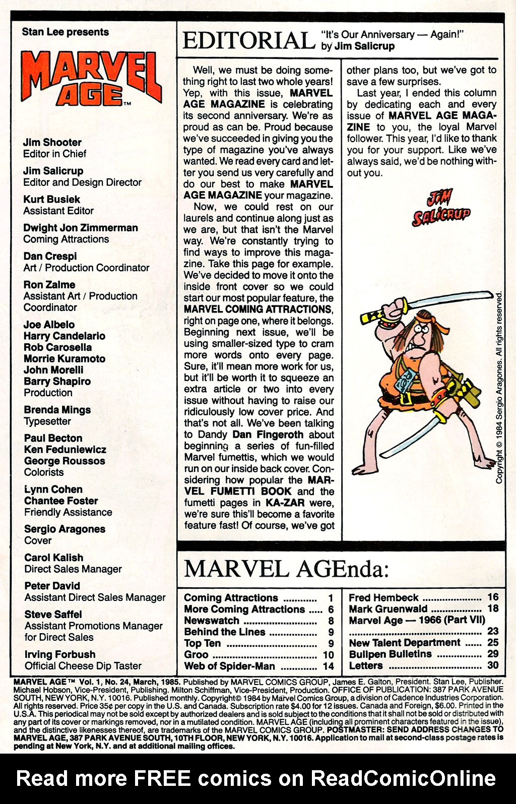 Read online Marvel Age comic -  Issue #24 - 2