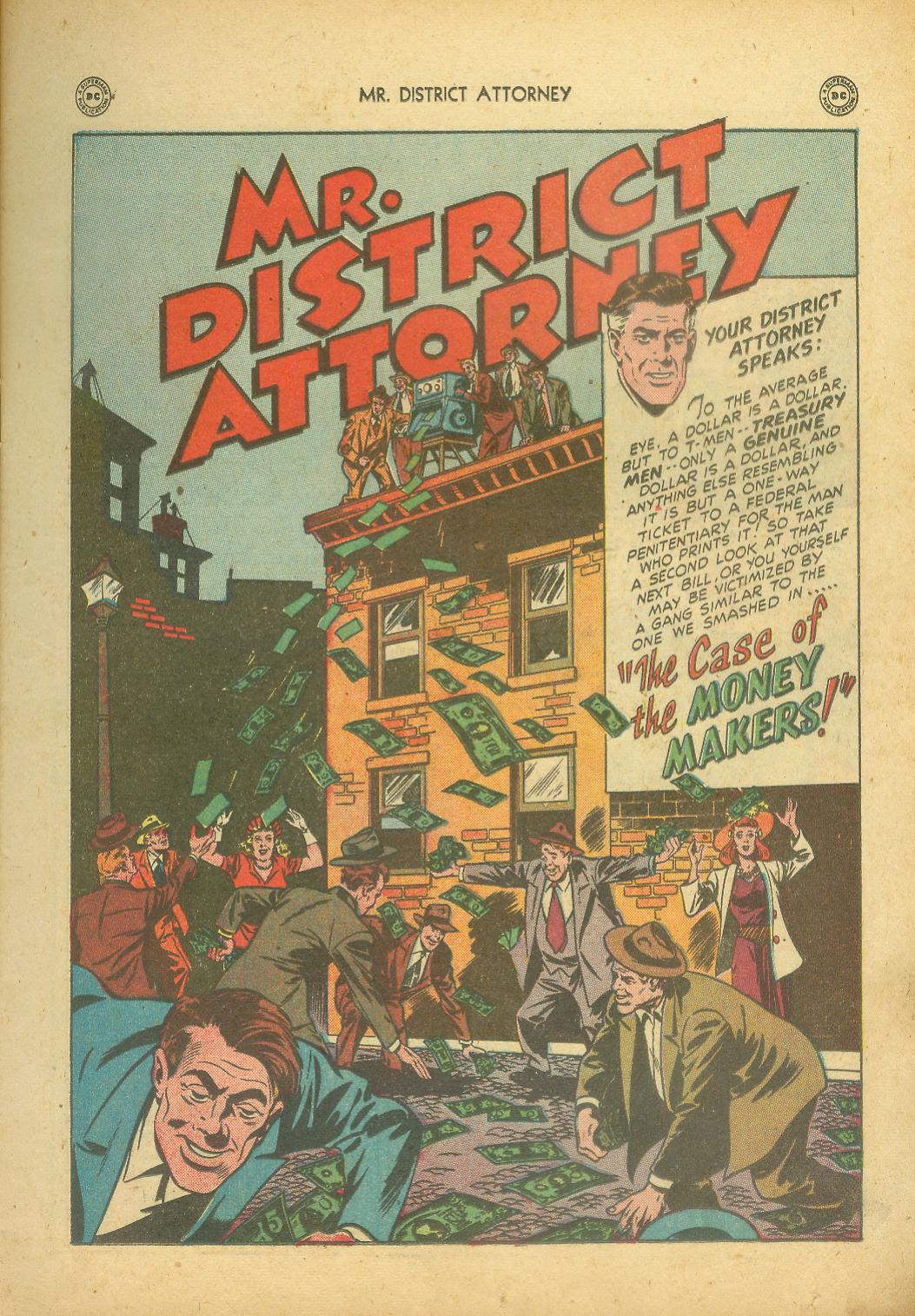 Read online Mr. District Attorney comic -  Issue #8 - 15
