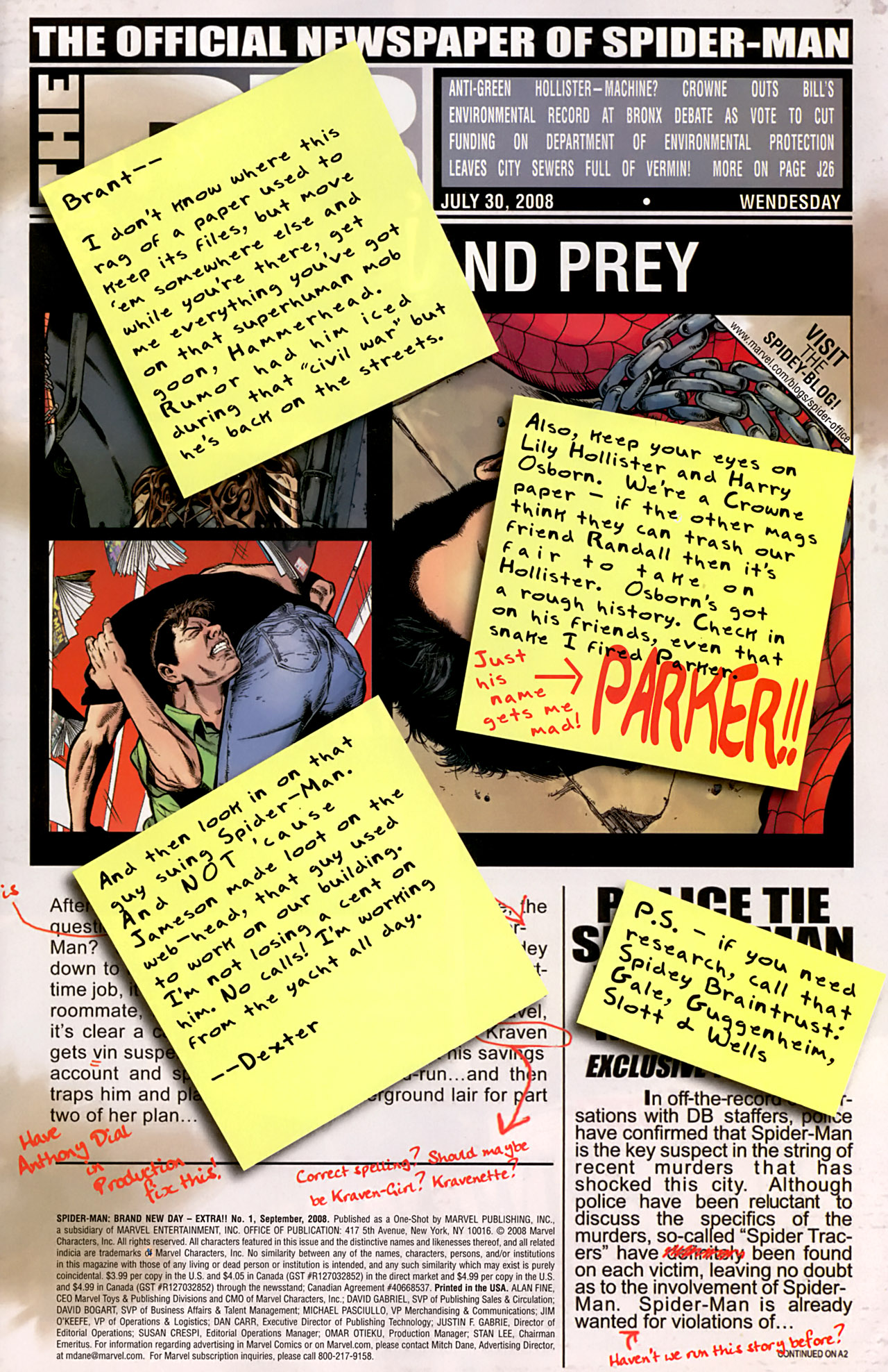 Read online Amazing Spider-Man: Extra! comic -  Issue #1 - 2