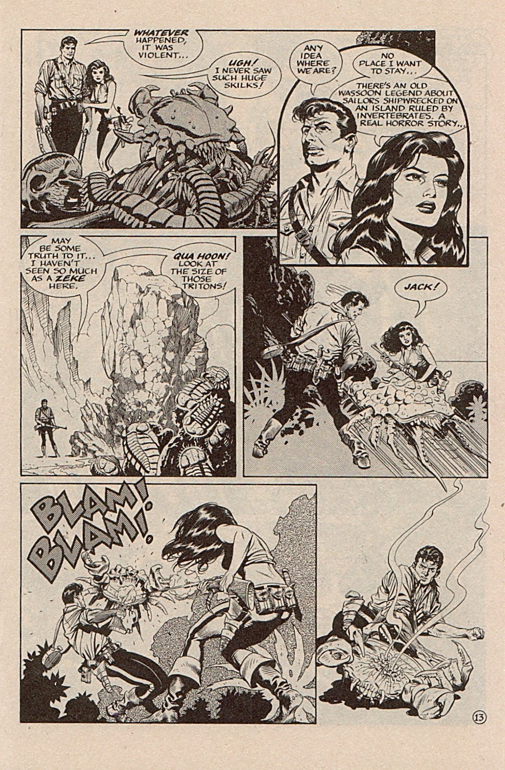 Read online Xenozoic Tales comic -  Issue #11 - 16