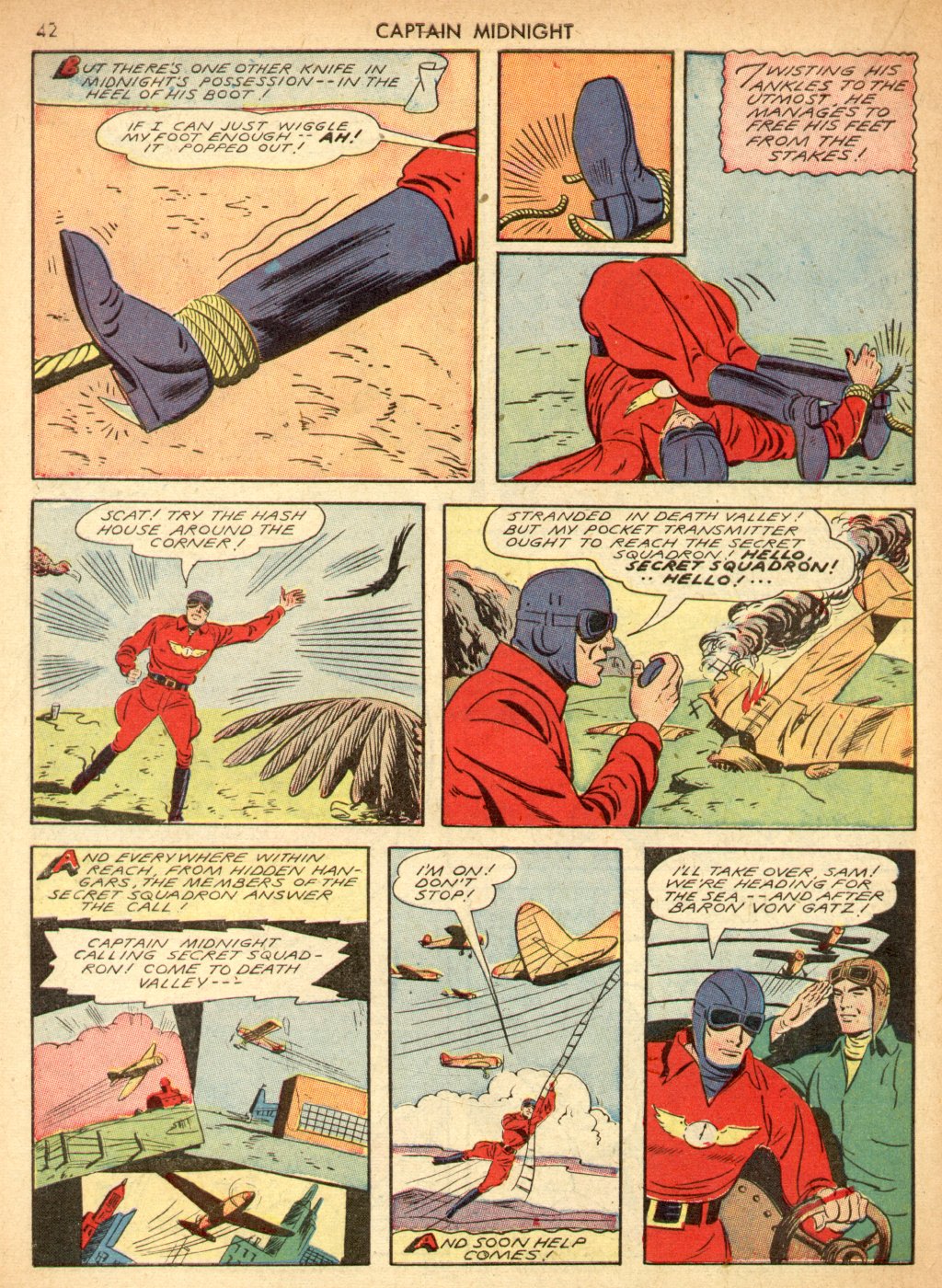 Read online Captain Midnight (1942) comic -  Issue #3 - 42