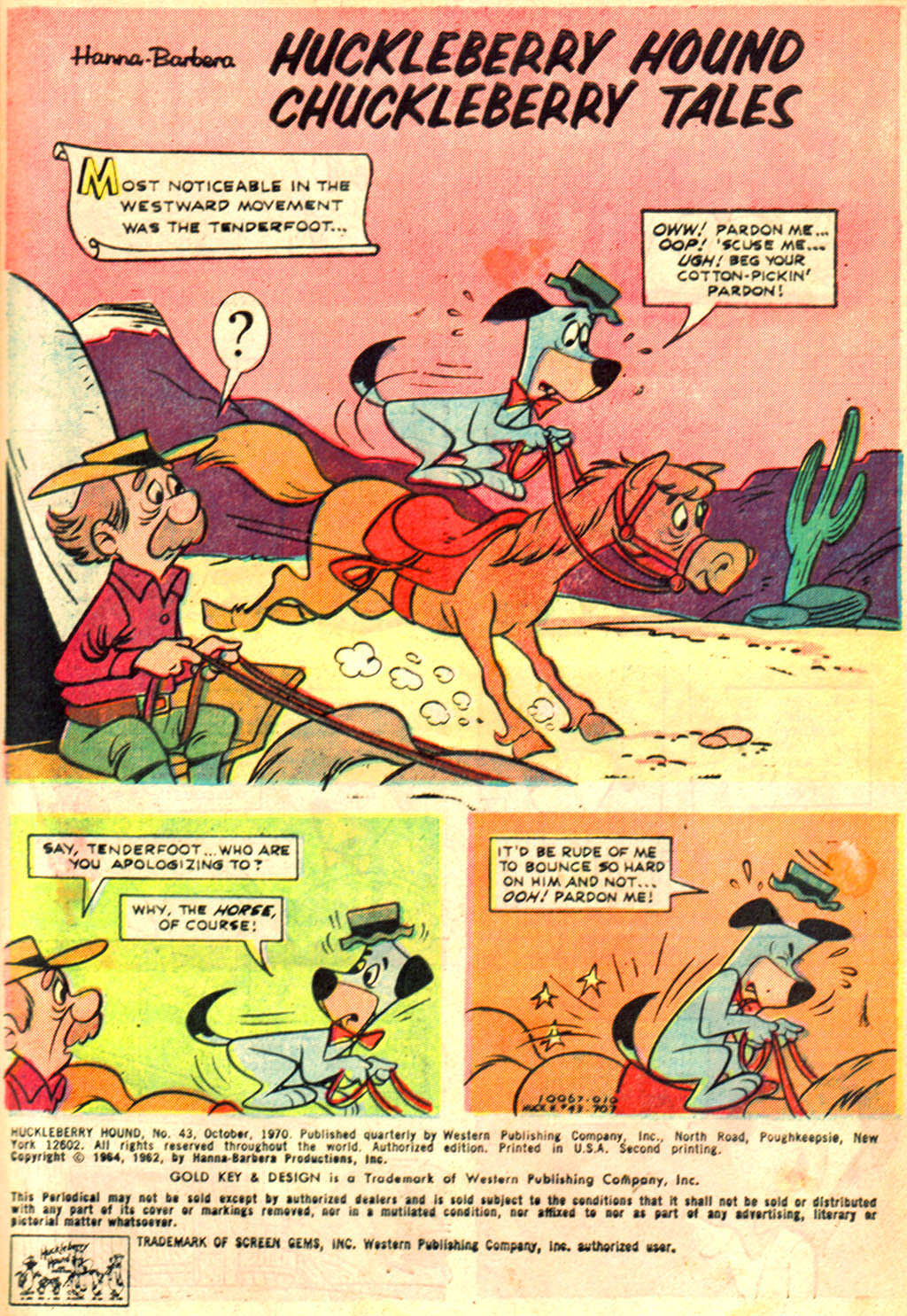 Read online Huckleberry Hound (1960) comic -  Issue #43 - 3
