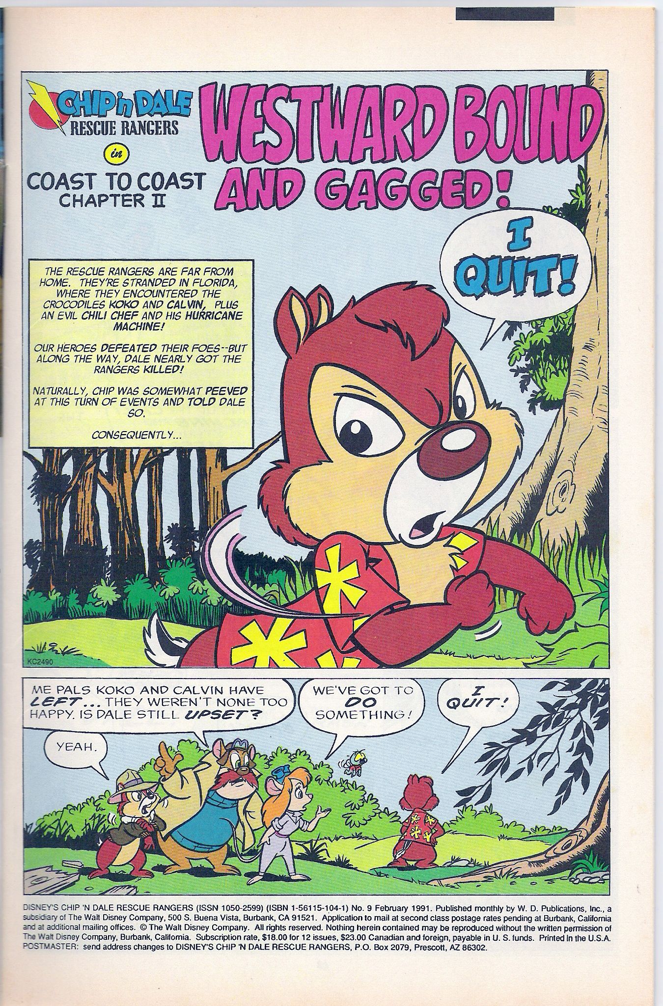 Read online Disney's Chip 'N Dale Rescue Rangers comic -  Issue #9 - 3