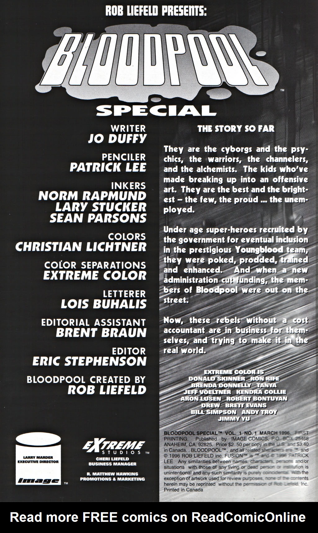 Read online Bloodpool comic -  Issue # _Special - 2