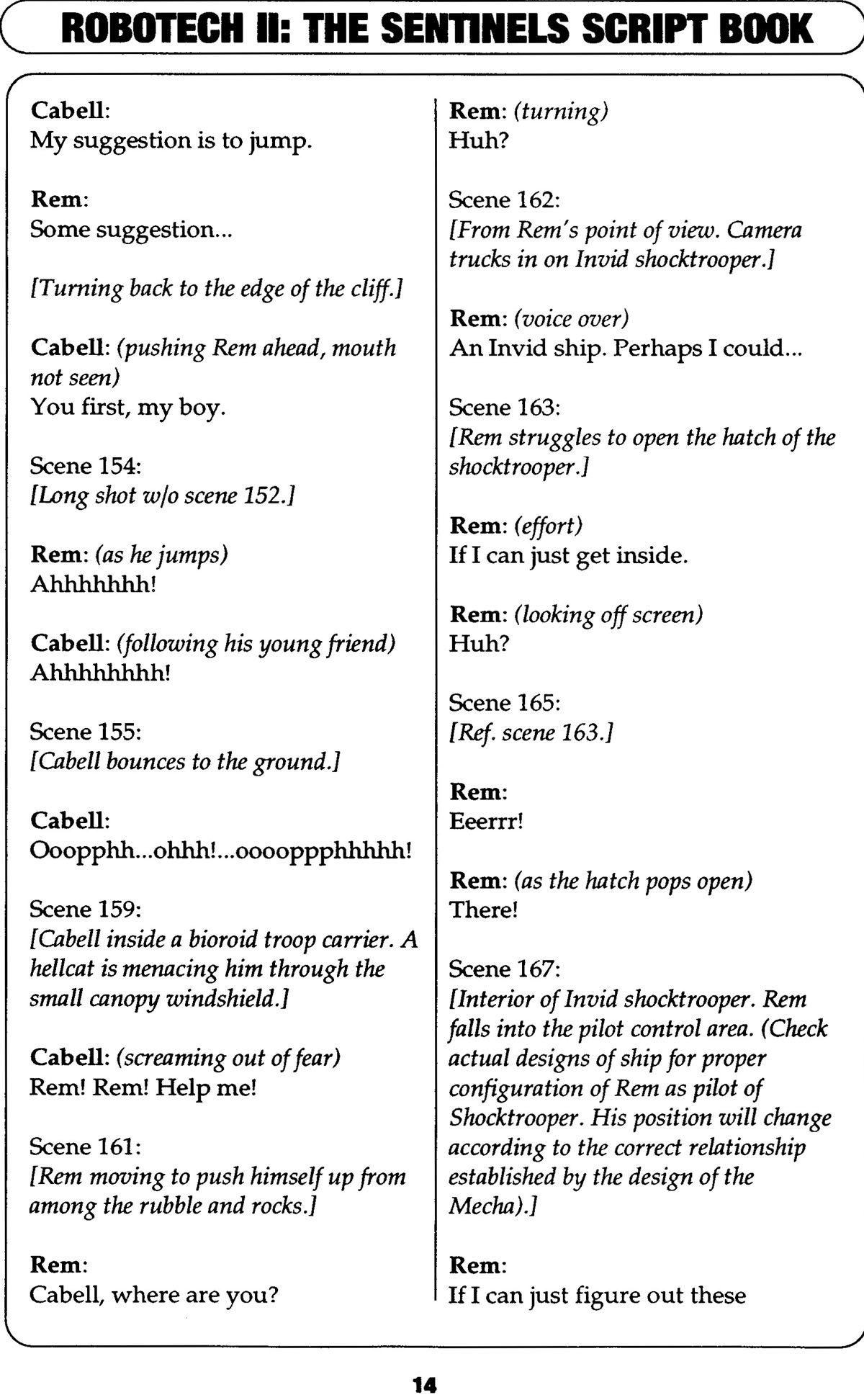 Read online Robotech II: The Sentinels comic -  Issue # _Script Book 1 - 64