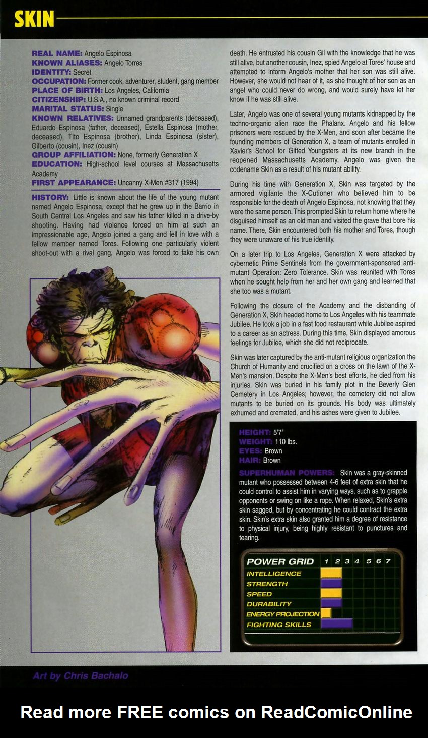 Read online The Official Handbook of the Marvel Universe: Book of the Dead comic -  Issue # Full - 36