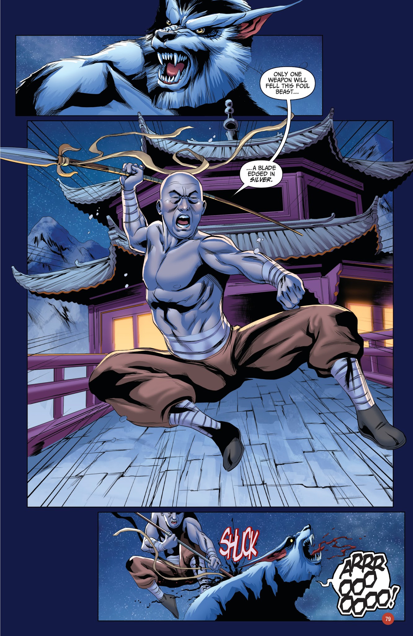 Read online Van Helsing vs. Werewolf comic -  Issue # _TPB 1 - 80