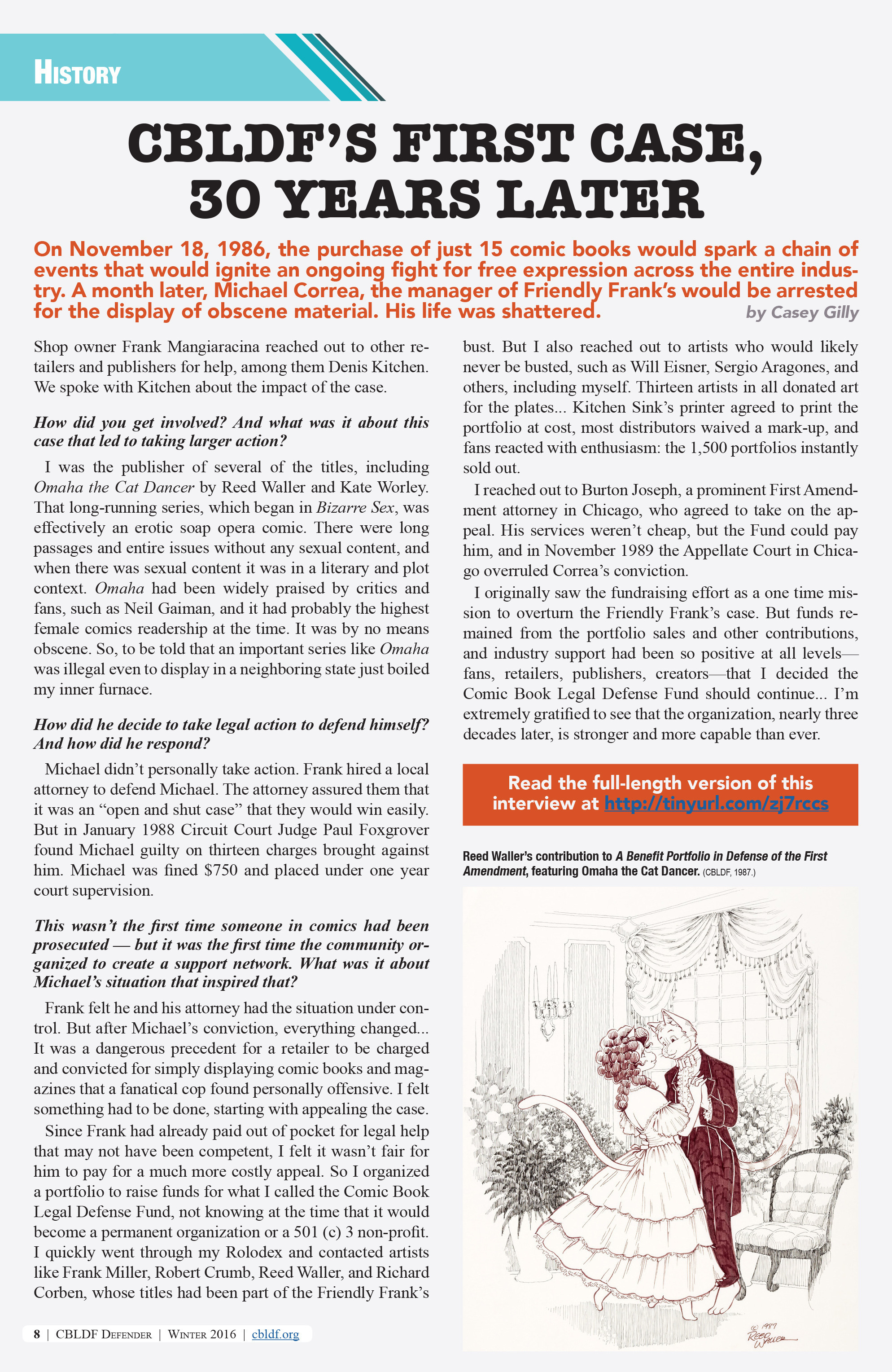 Read online CBLDF Defender comic -  Issue #8 - 8