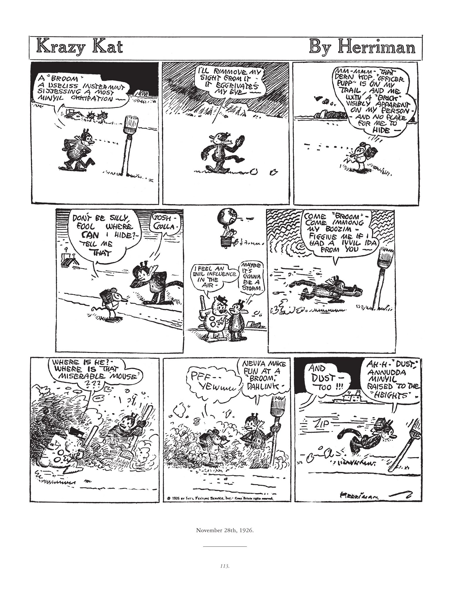 Read online Krazy & Ignatz comic -  Issue # TPB 4 - 114