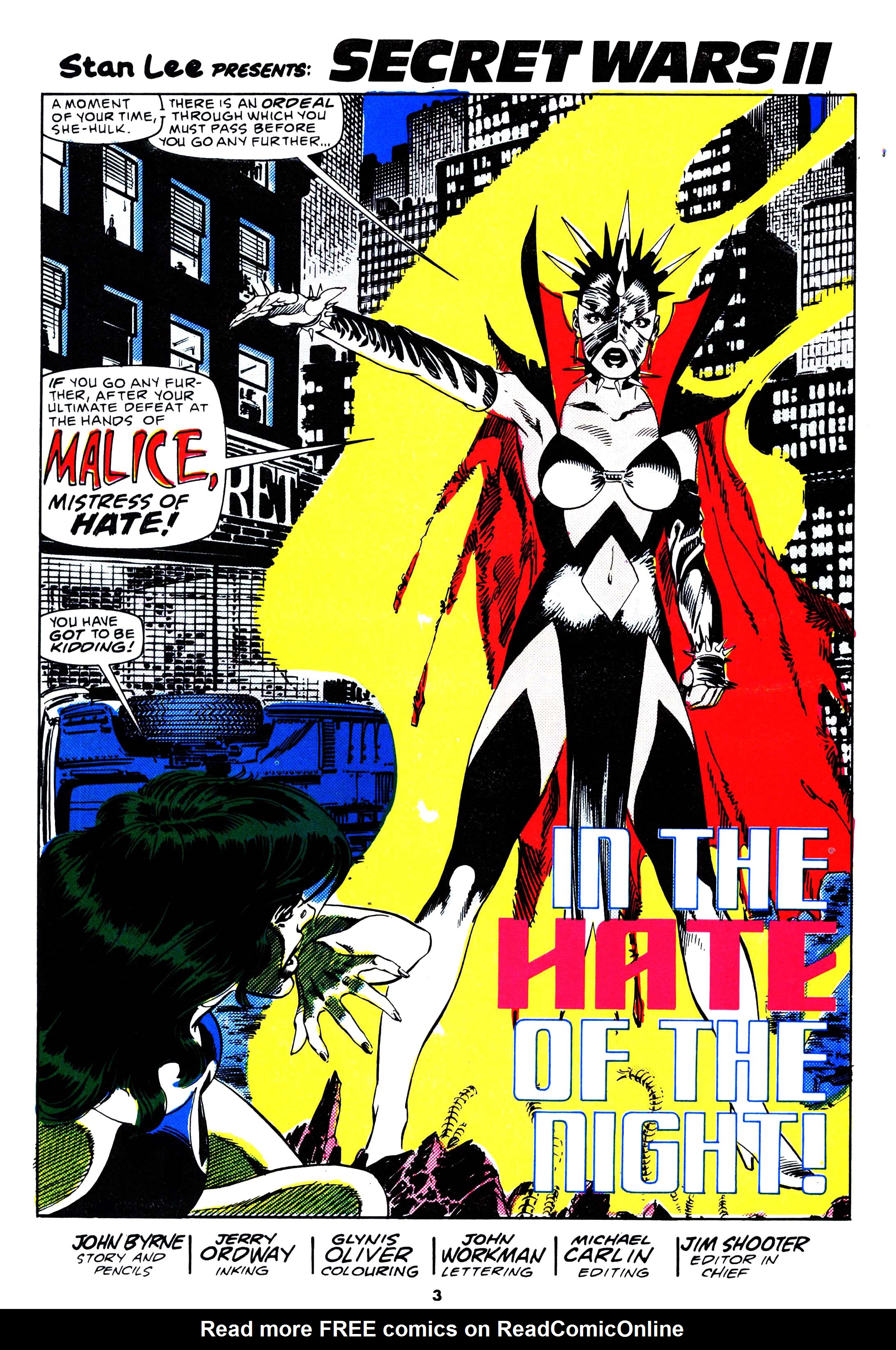 Read online Secret Wars (1985) comic -  Issue #39 - 3