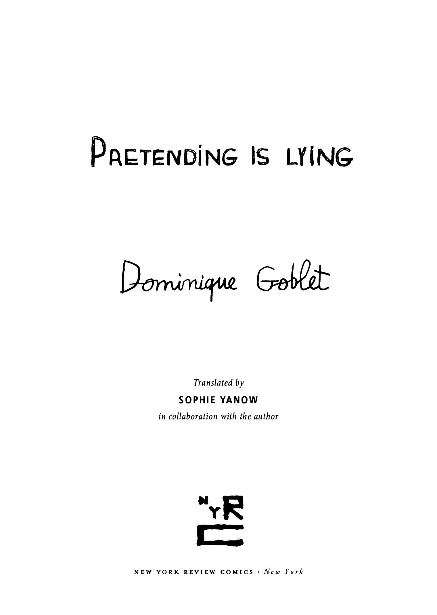 Read online Pretending Is Lying comic -  Issue # TPB (Part 1) - 4