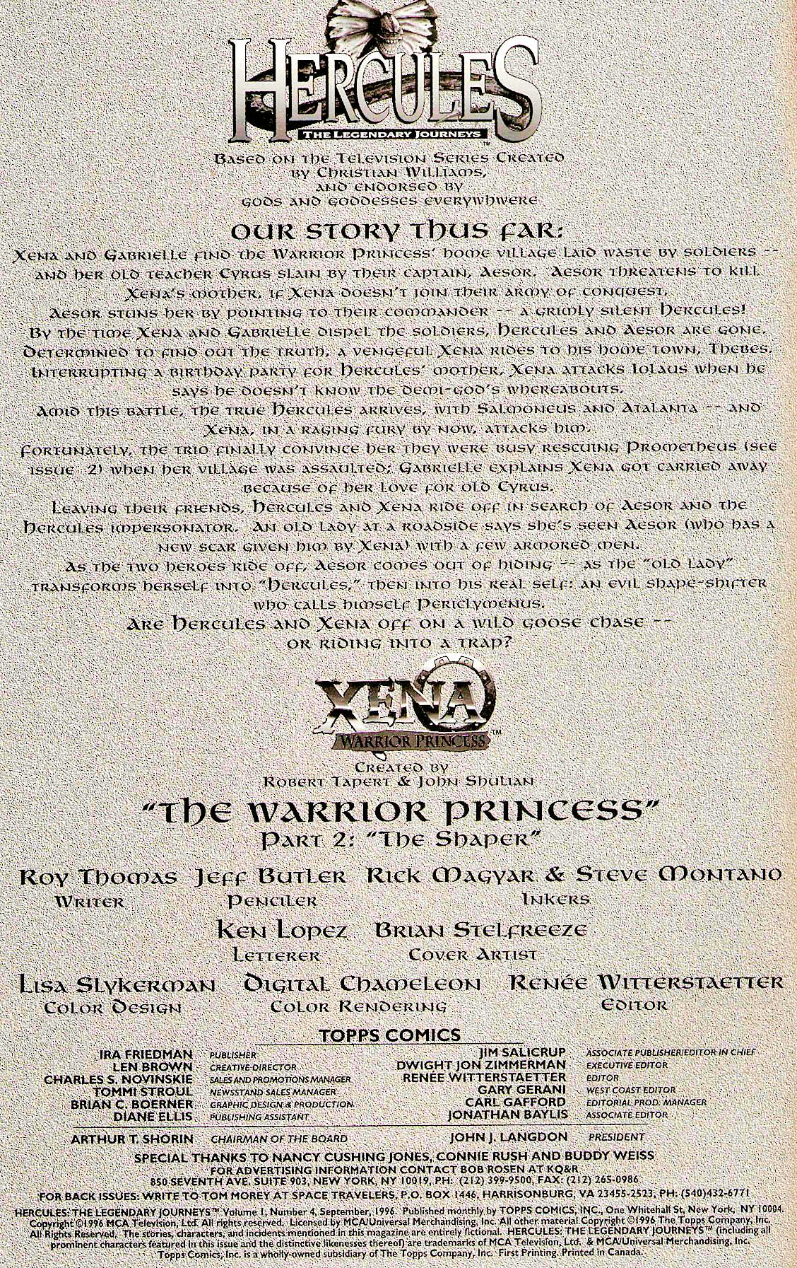 Read online Hercules: The Legendary Journeys comic -  Issue #4 - 2