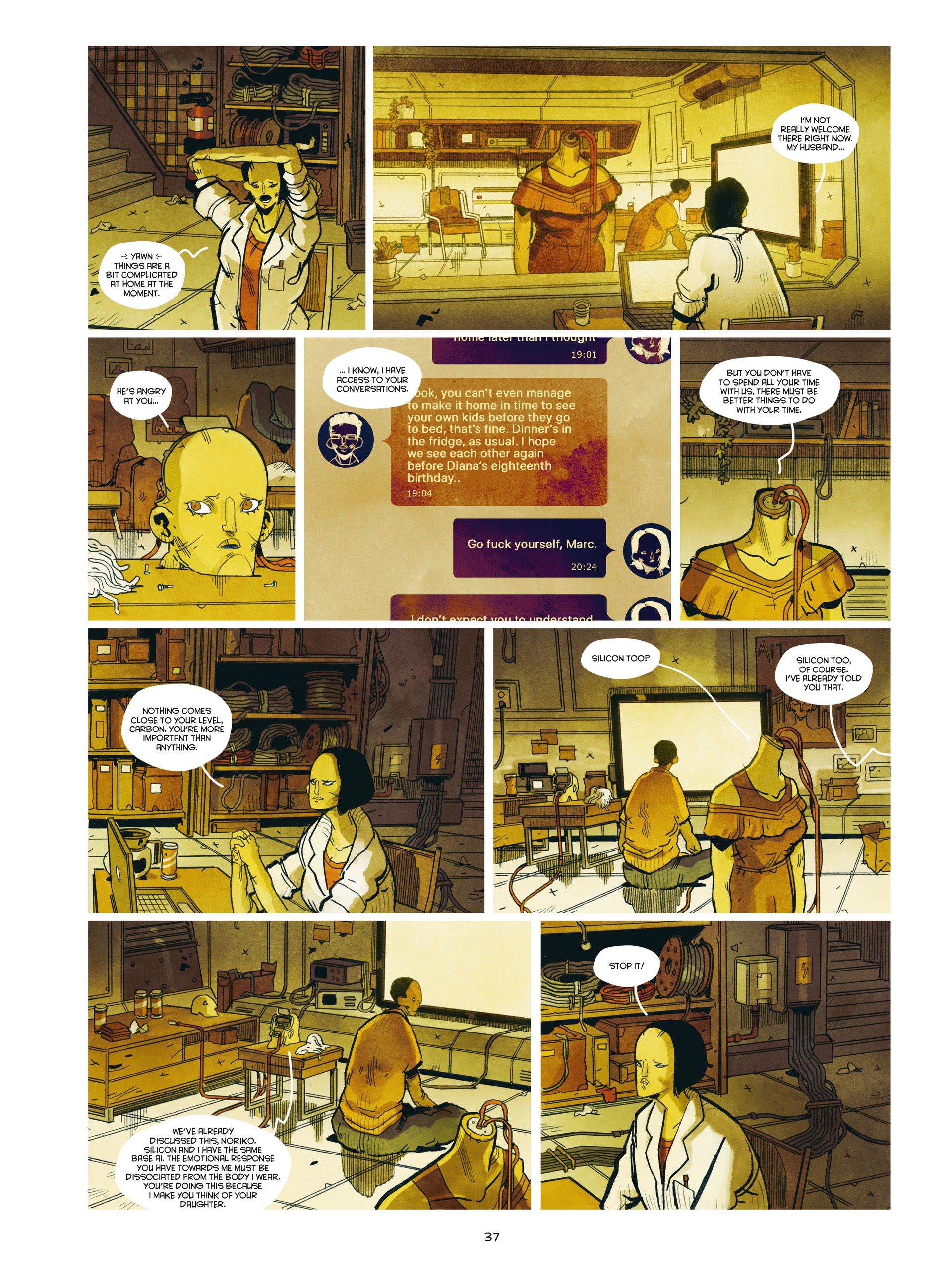 Read online Carbon & Silicon (2020) comic -  Issue # TPB (Part 1) - 36