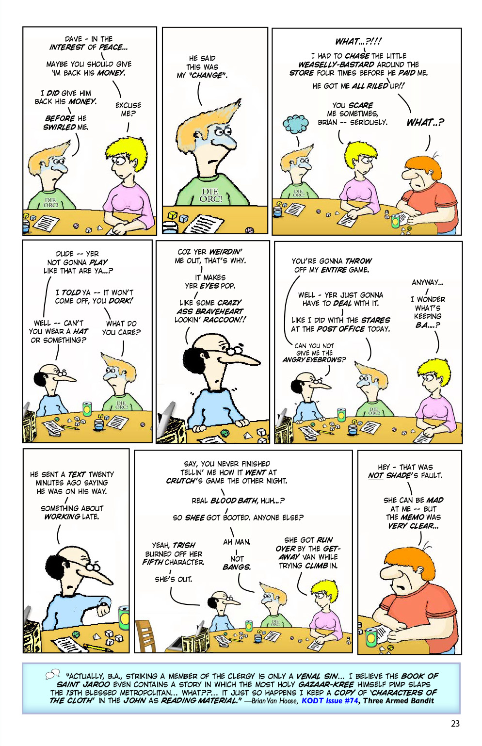 Read online Knights of the Dinner Table comic -  Issue #199 - 25