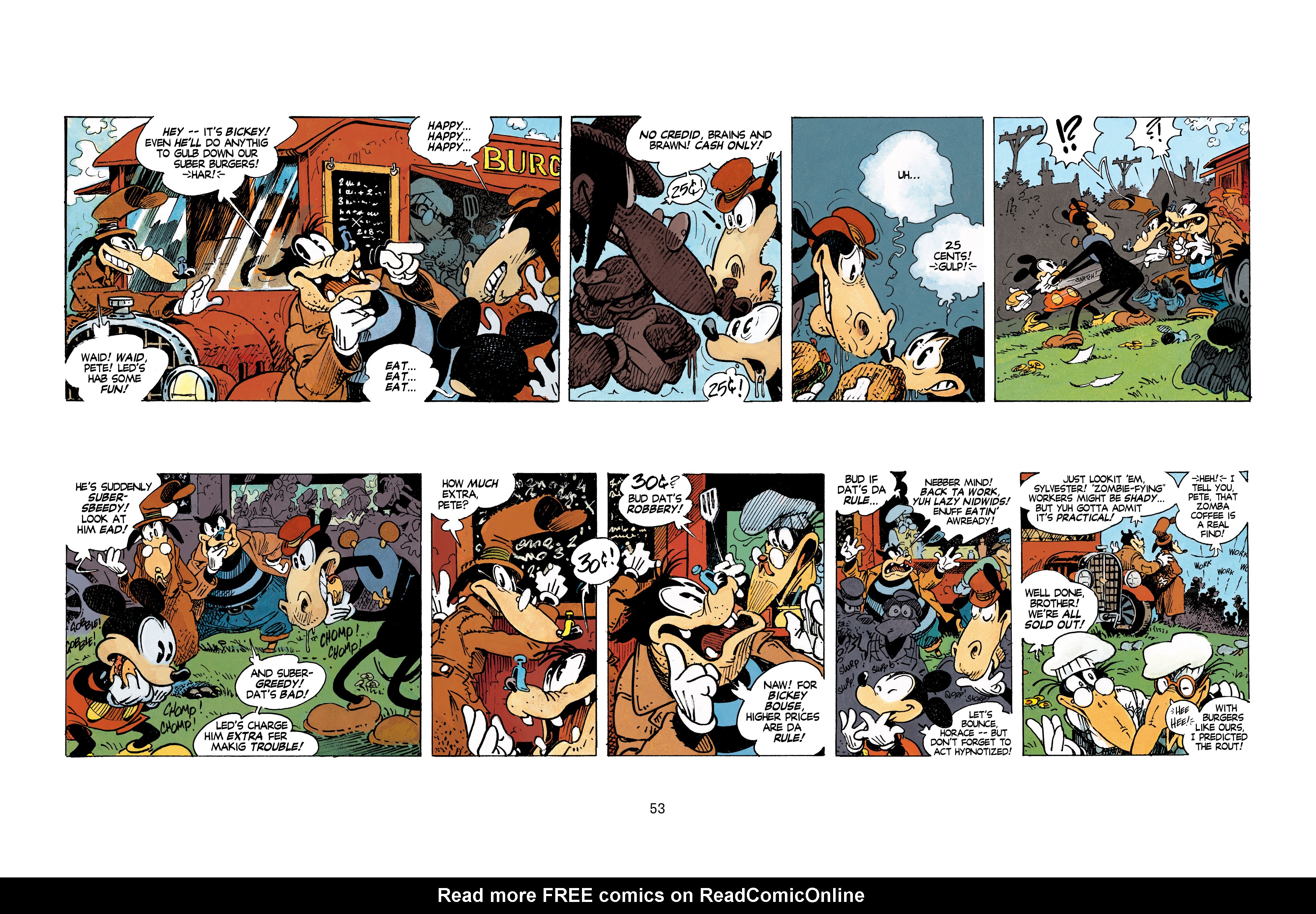Read online Mickey Mouse: Zombie Coffee comic -  Issue # TPB - 54