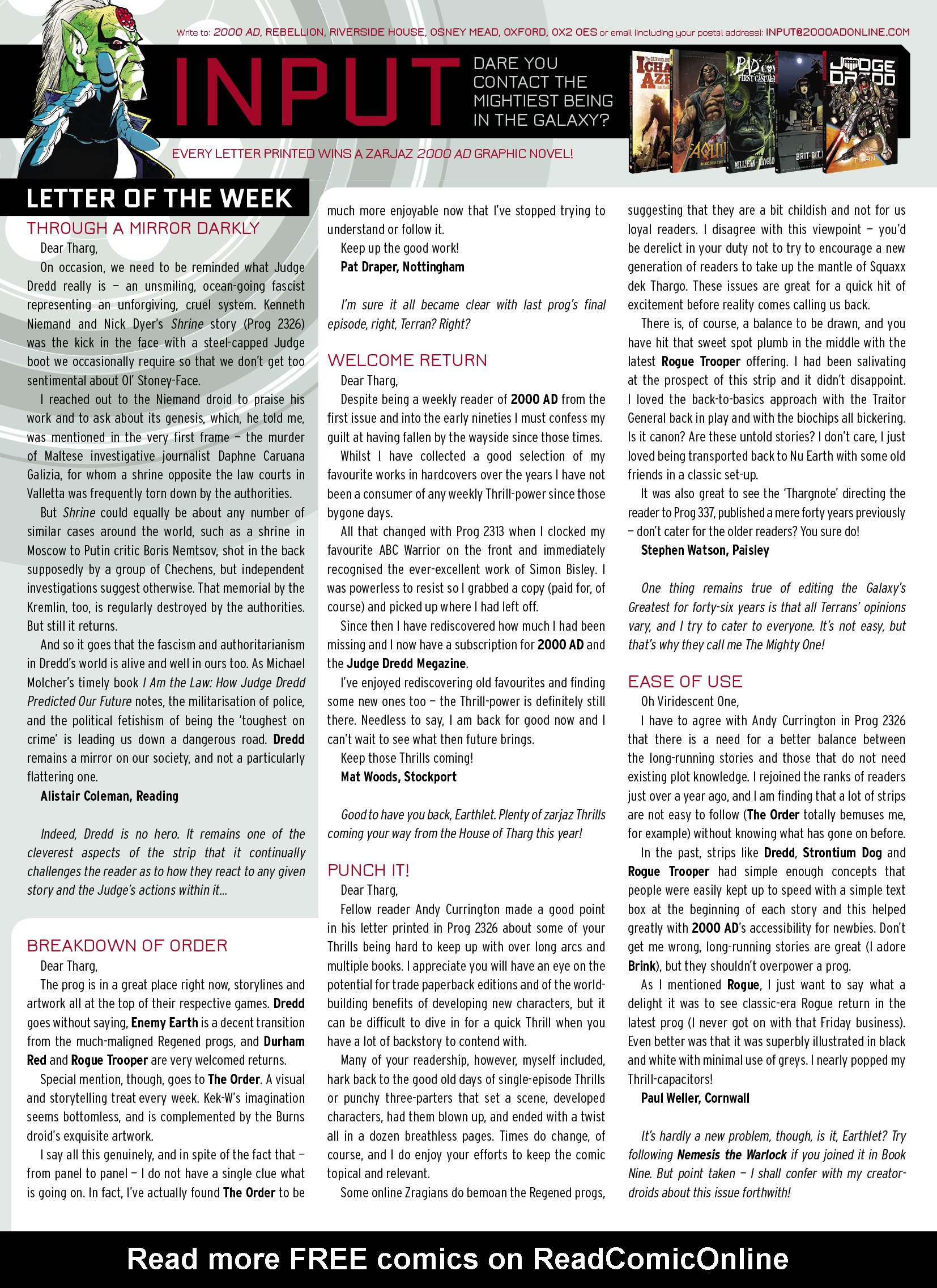 Read online 2000 AD comic -  Issue #2330 - 9