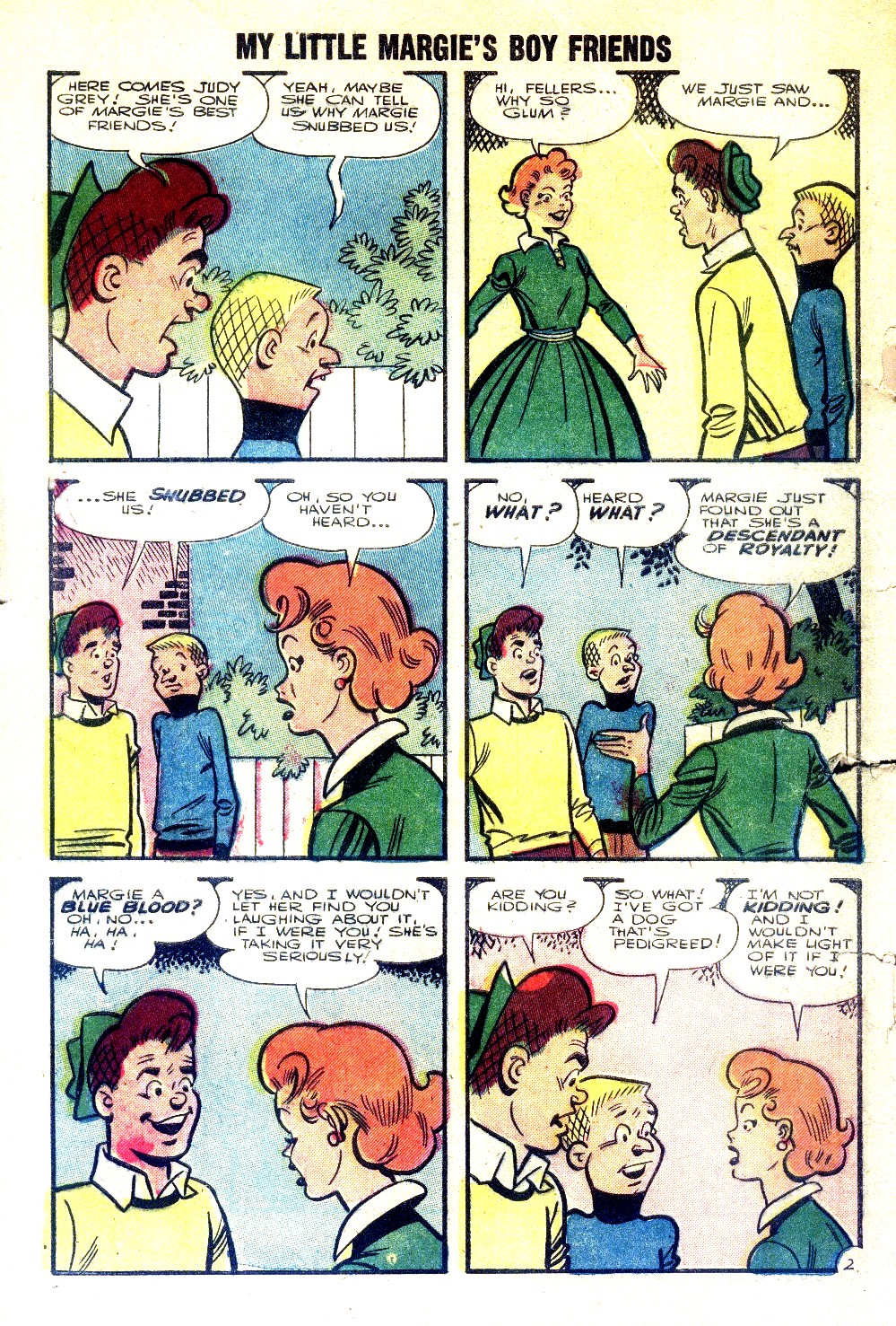 Read online My Little Margie's Boy Friends comic -  Issue #4 - 4