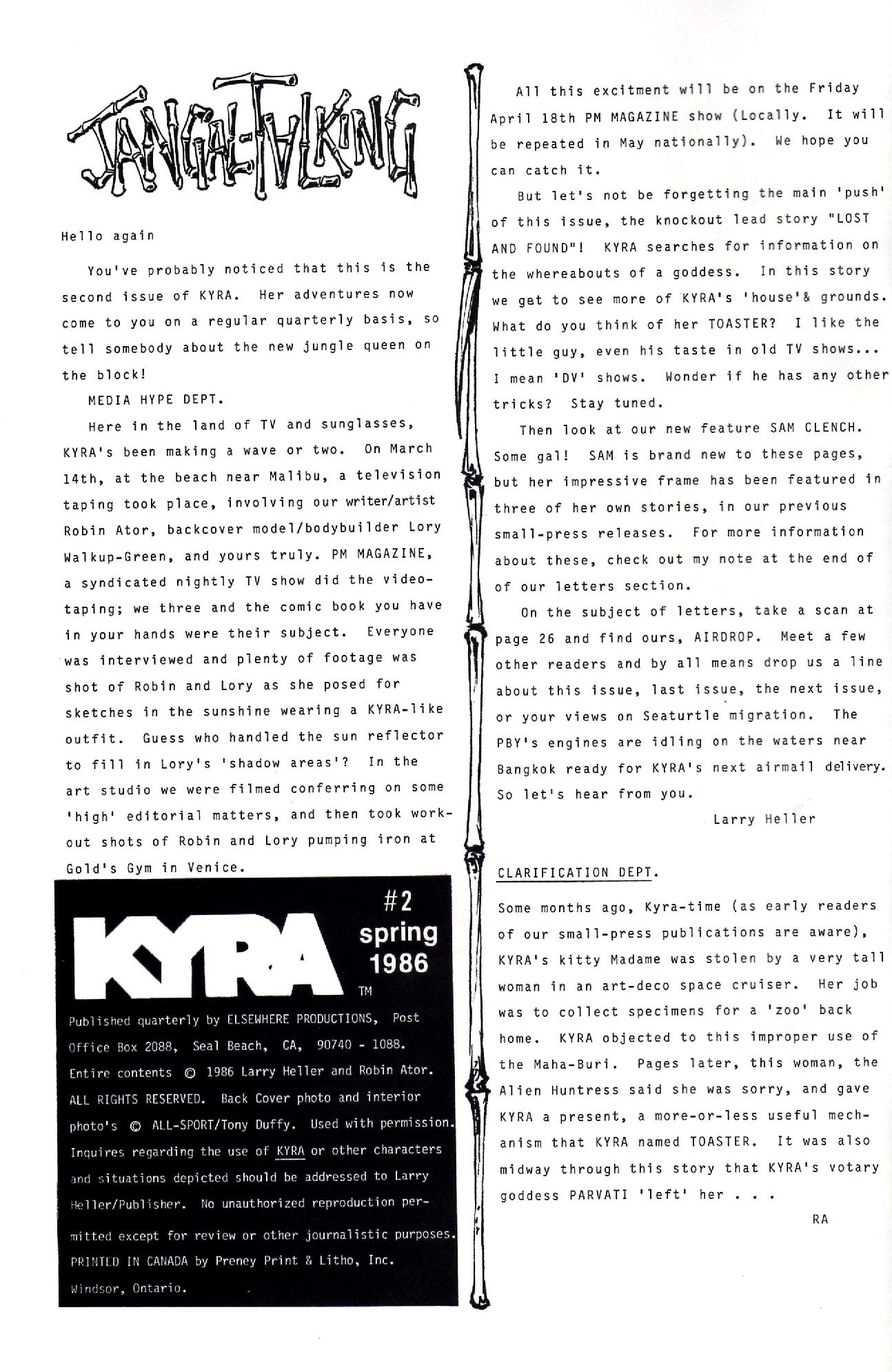 Read online Kyra comic -  Issue #2 - 2