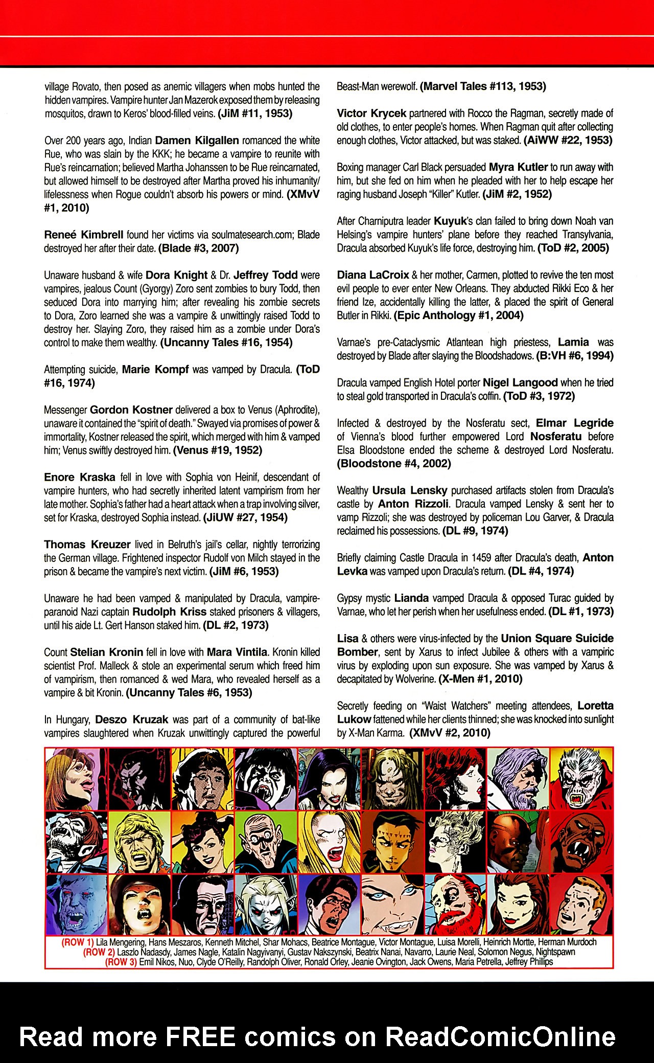 Read online Vampires: The Marvel Undead comic -  Issue # Full - 51