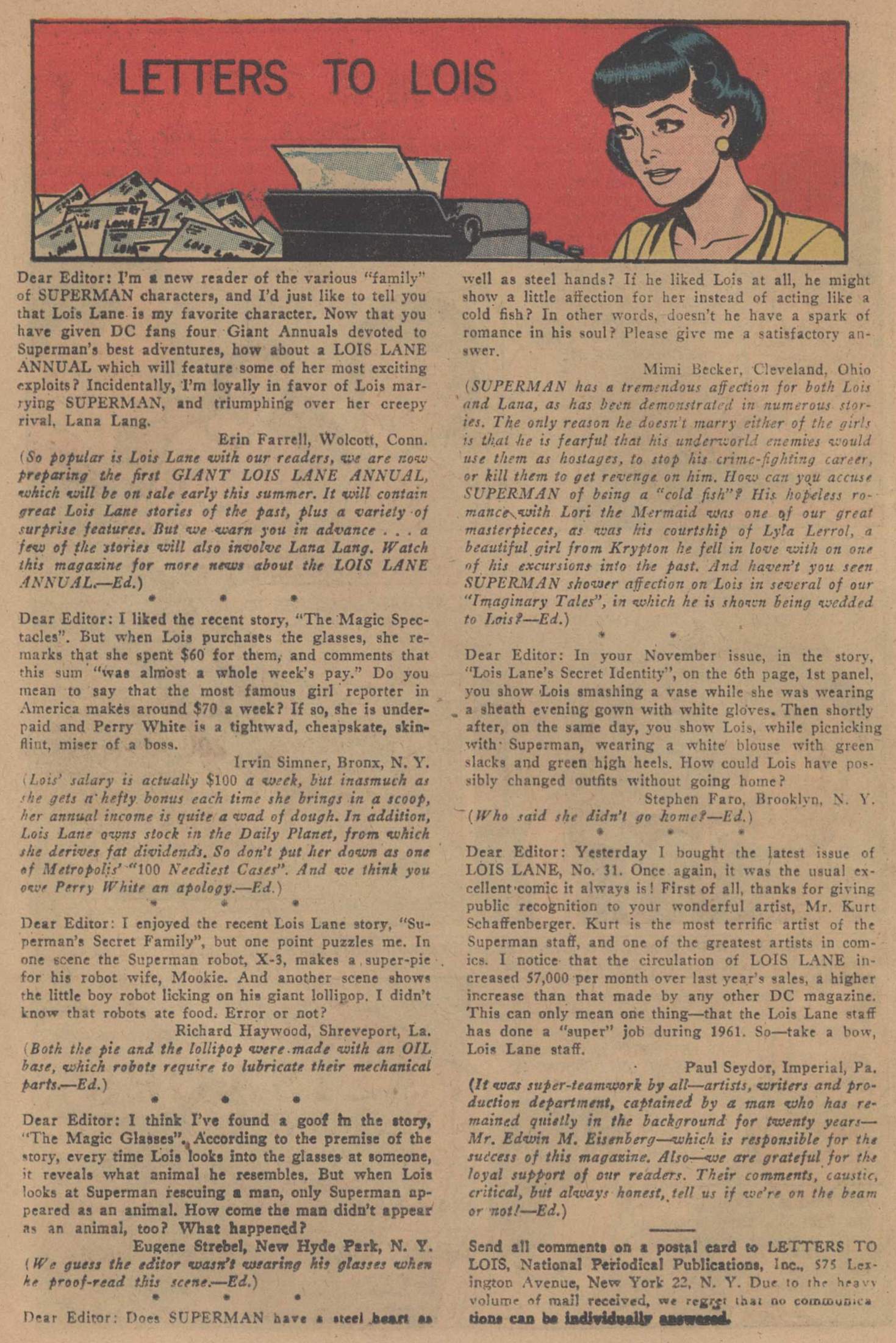 Read online Superman's Girl Friend, Lois Lane comic -  Issue #33 - 12