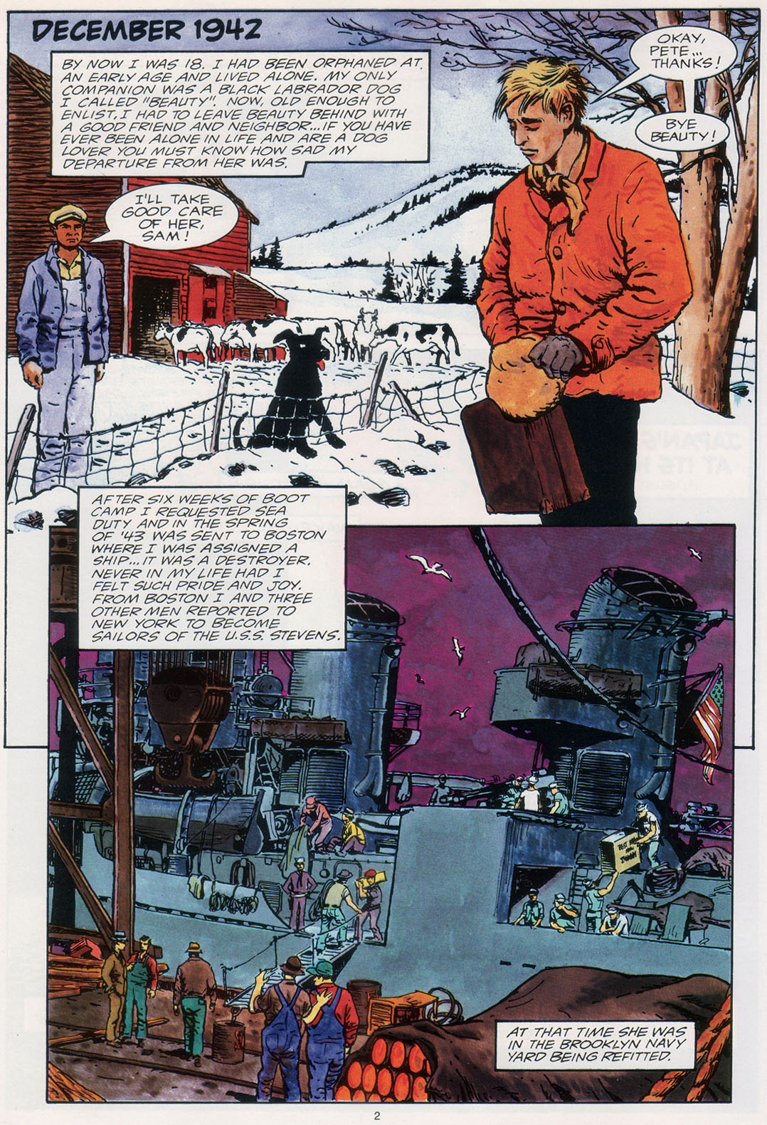 Read online Marvel Graphic Novel comic -  Issue #30 - A Sailor's Story - 8