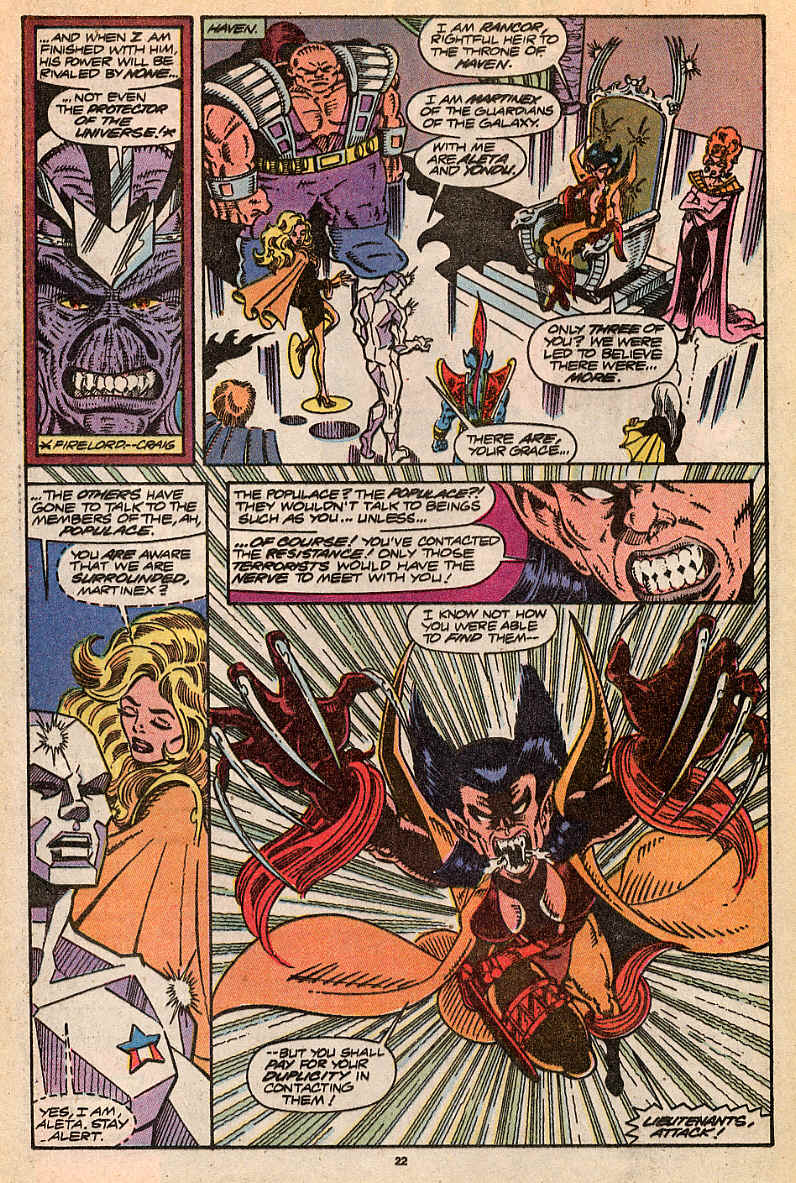 Read online Guardians of the Galaxy (1990) comic -  Issue #9 - 18