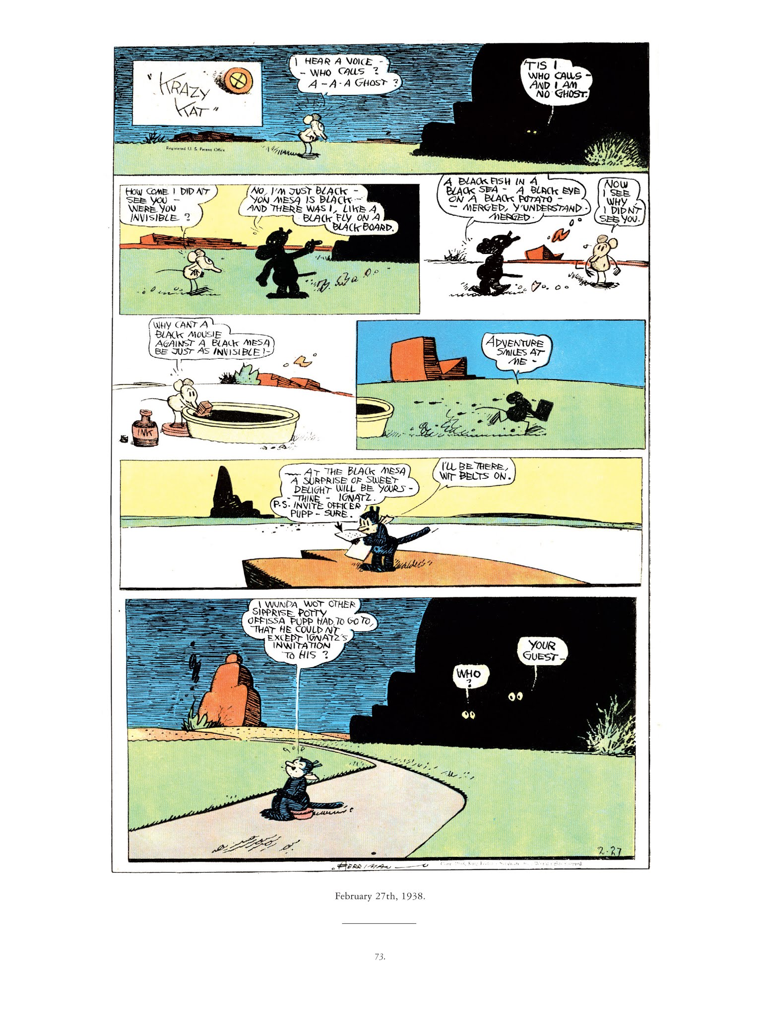 Read online Krazy & Ignatz comic -  Issue # TPB 10 - 71