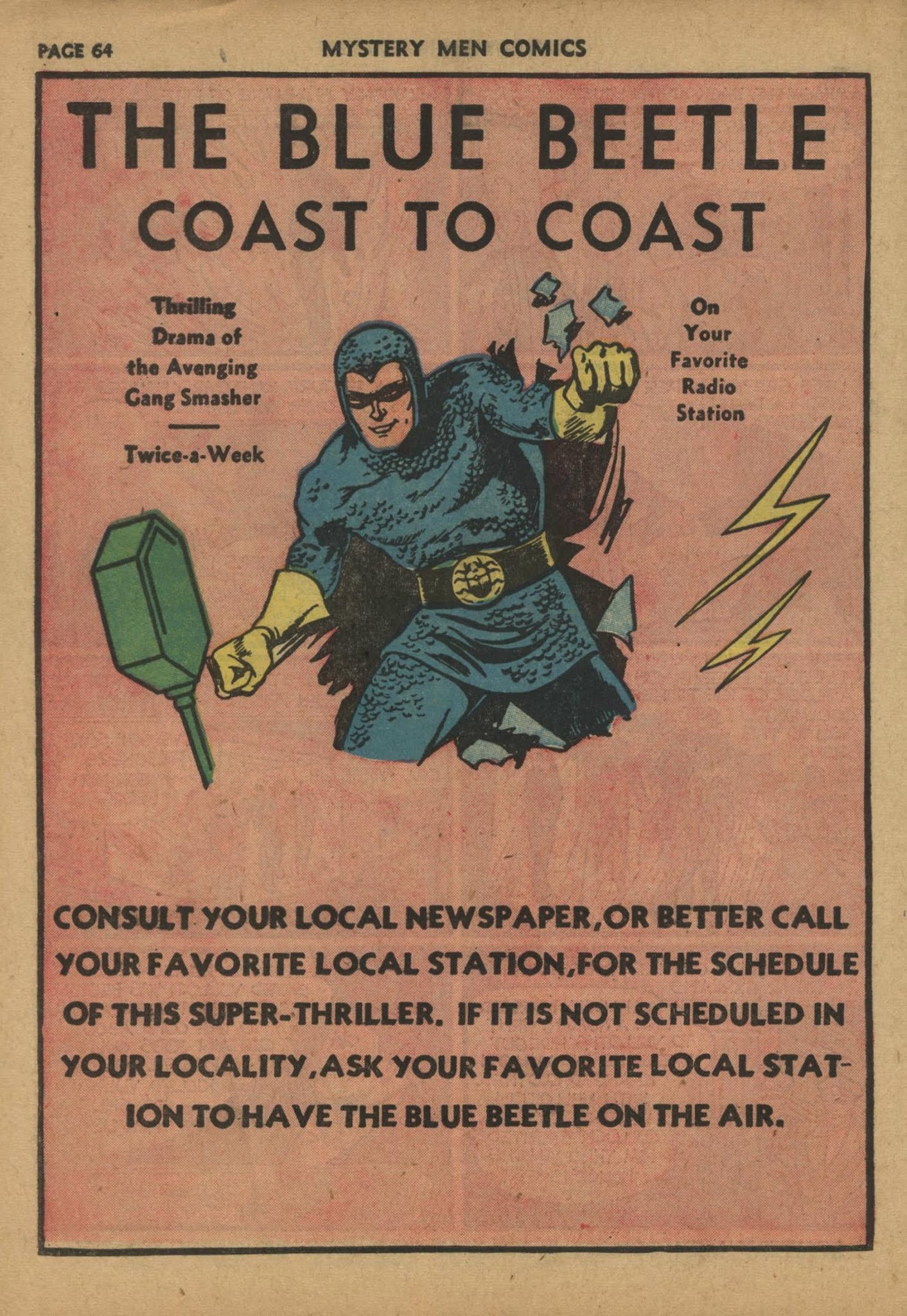 Read online Mystery Men Comics comic -  Issue #19 - 66