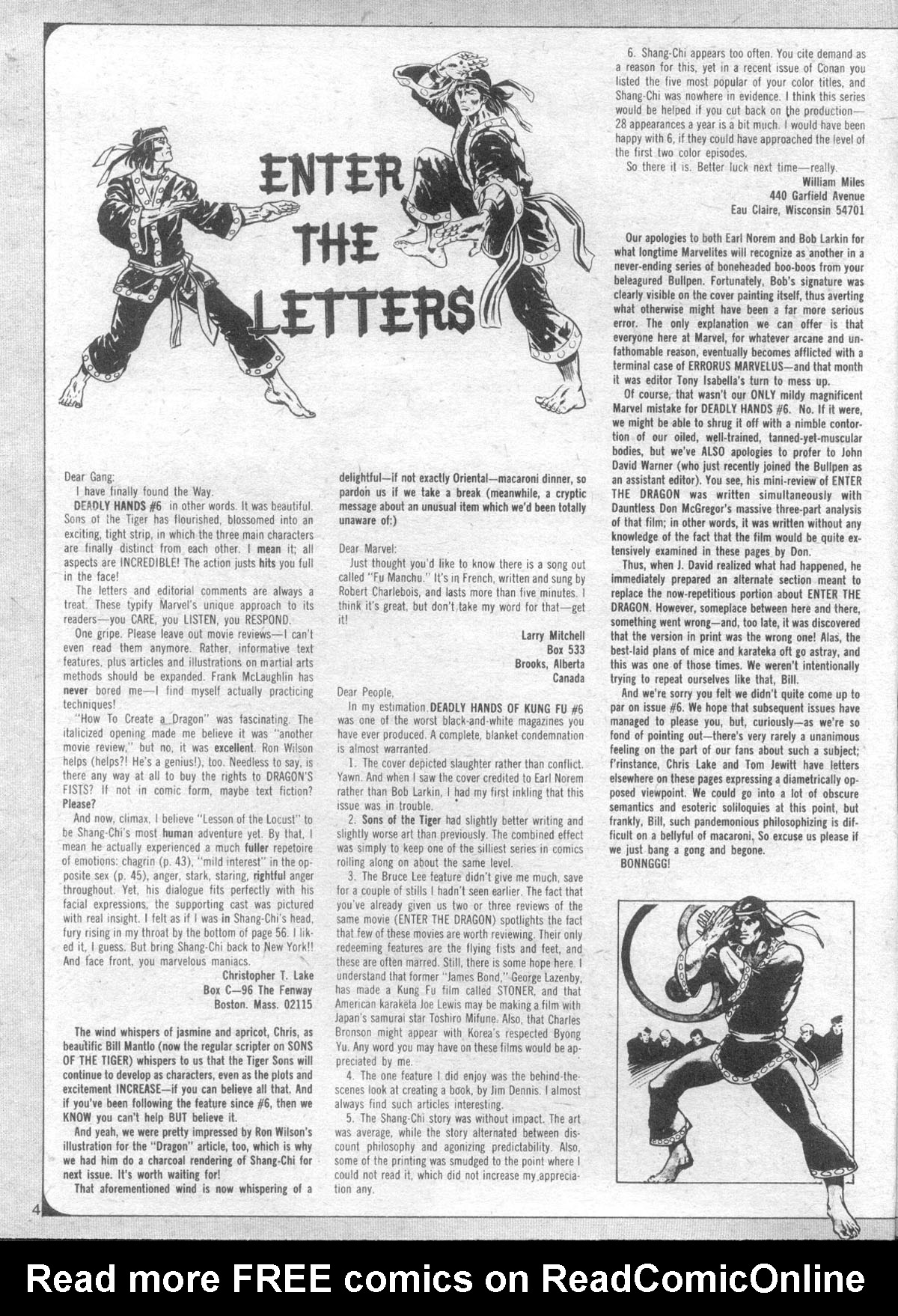 Read online The Deadly Hands of Kung Fu comic -  Issue #9 - 5