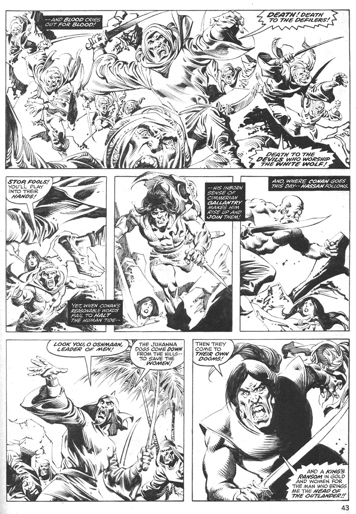 Read online The Savage Sword Of Conan comic -  Issue #37 - 43