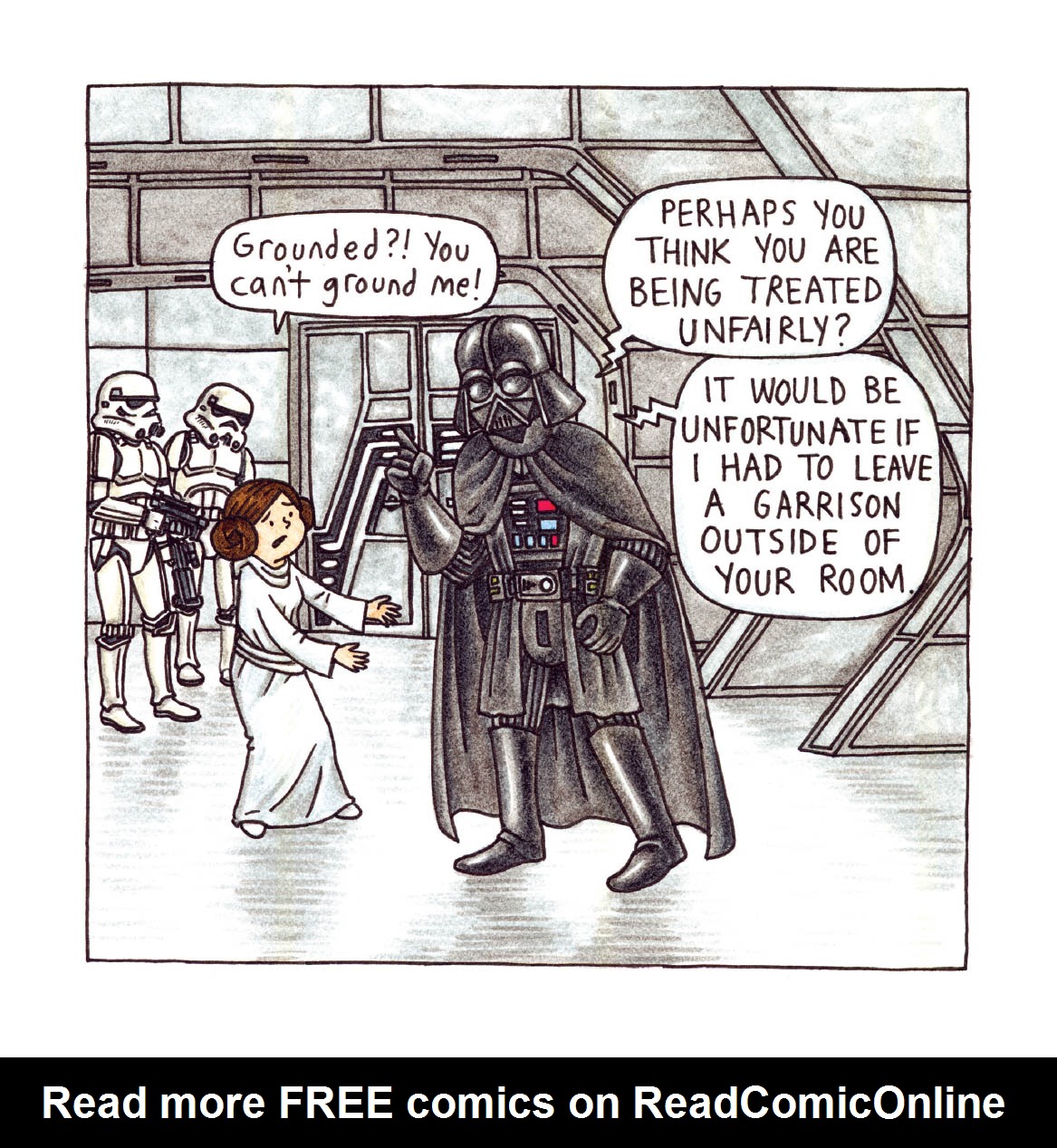 Read online Star Wars: Vader's Little Princess comic -  Issue # TPB - 53
