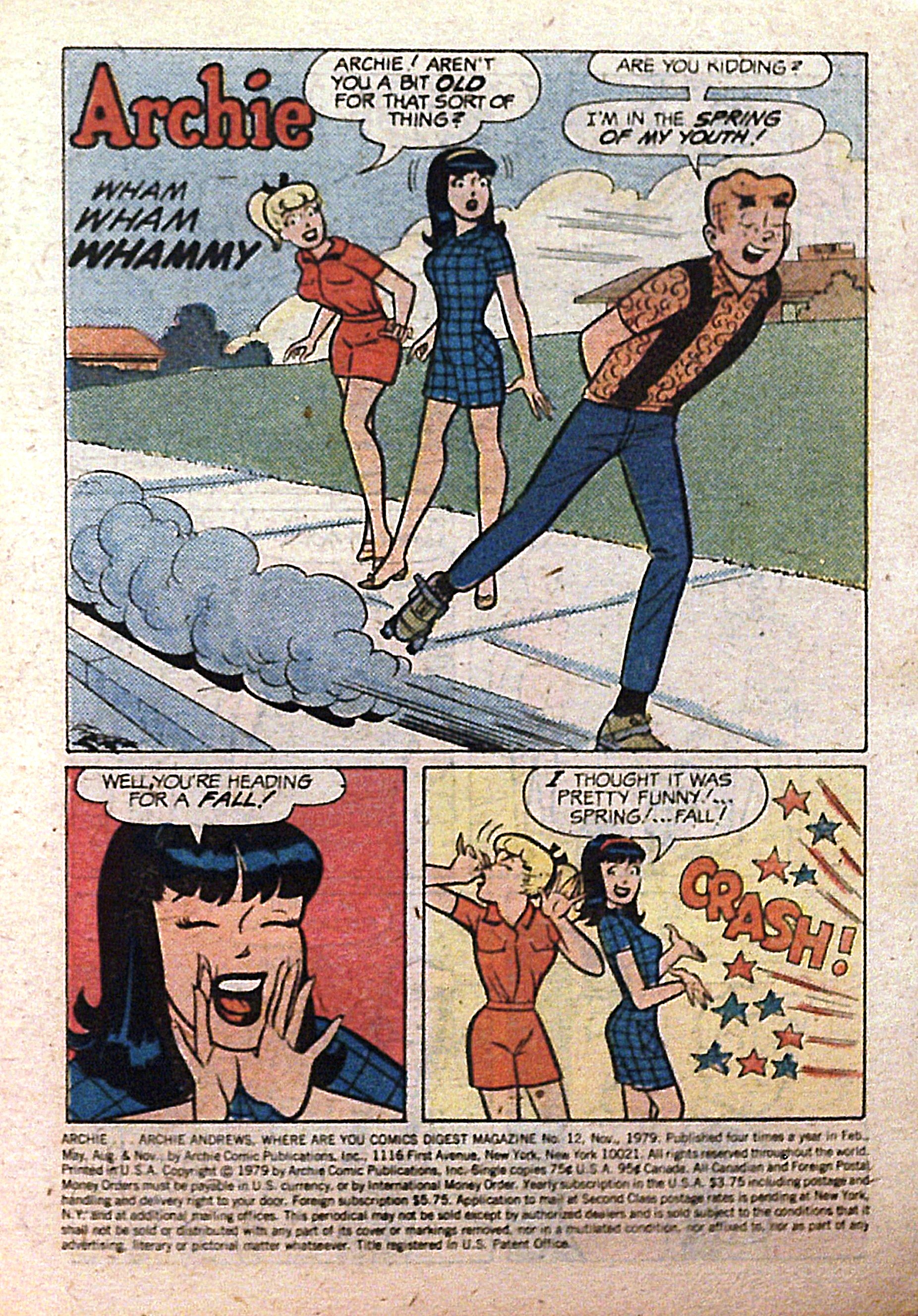 Read online Archie...Archie Andrews, Where Are You? Digest Magazine comic -  Issue #12 - 3