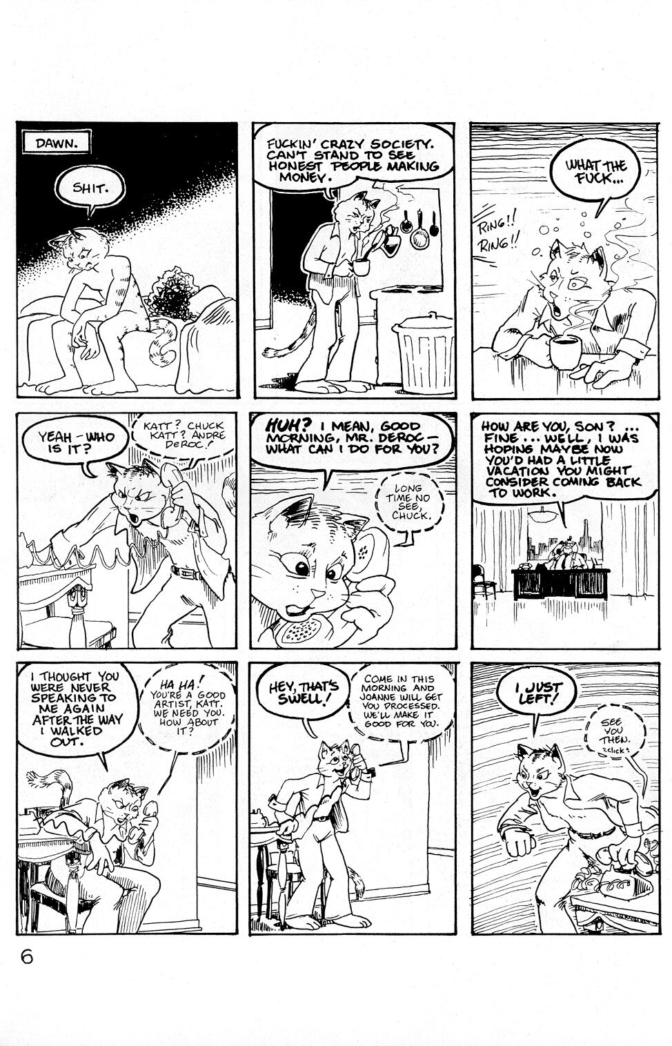 Omaha the Cat Dancer (1986) issue 0 - Page 8
