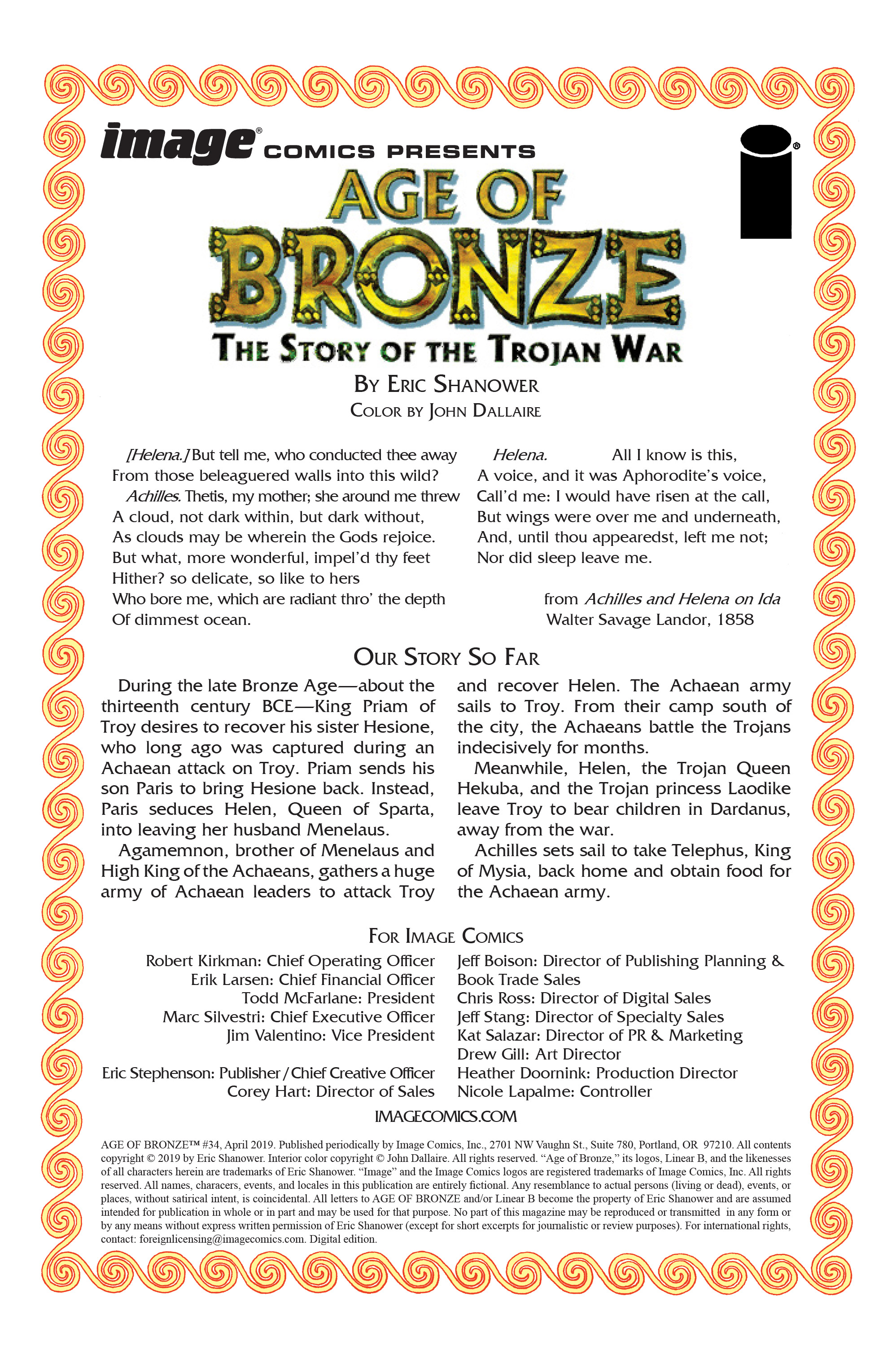 Read online Age of Bronze comic -  Issue #34 - 2