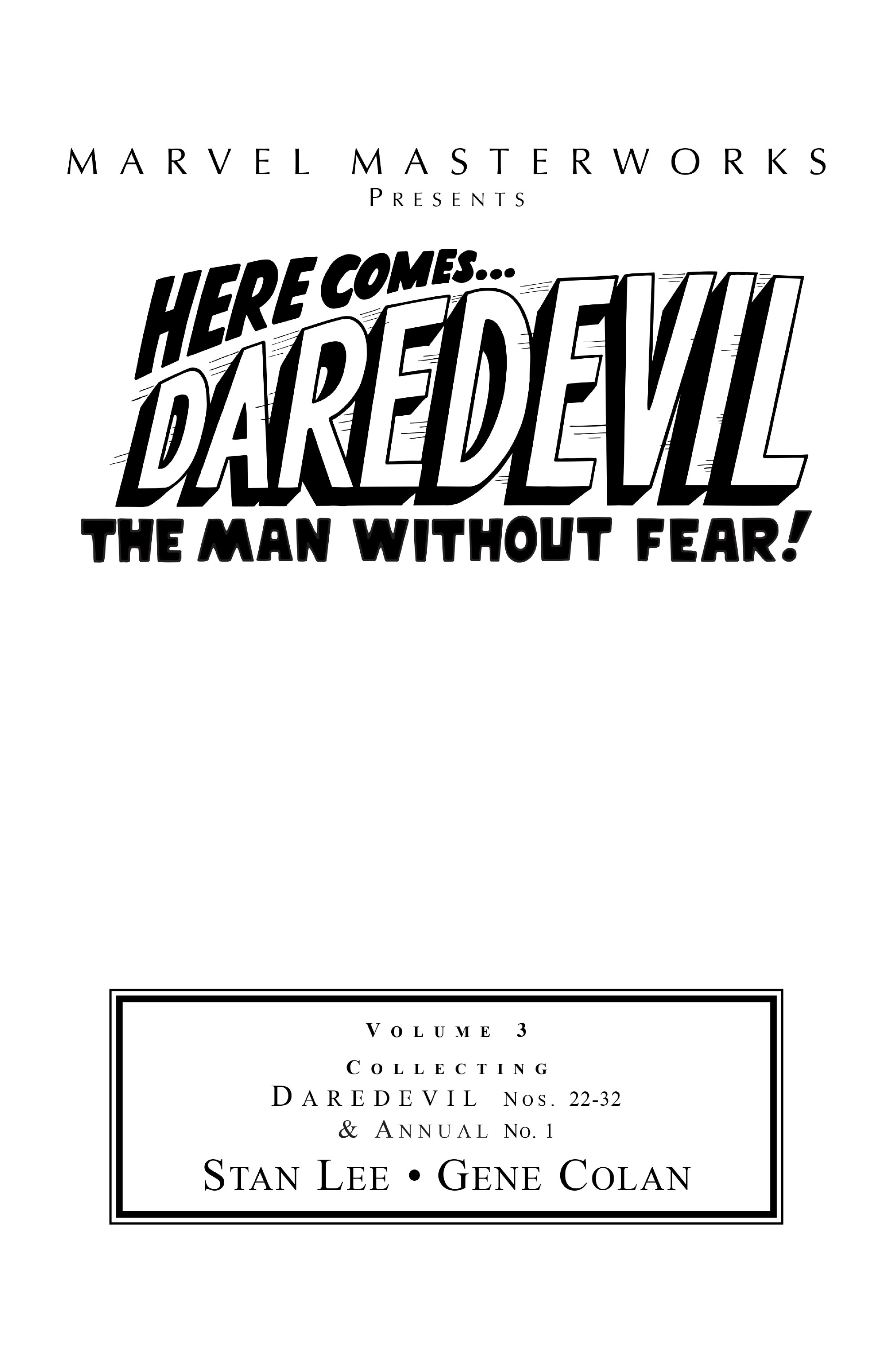 Read online Marvel Masterworks: Daredevil comic -  Issue # TPB 3 (Part 1) - 2