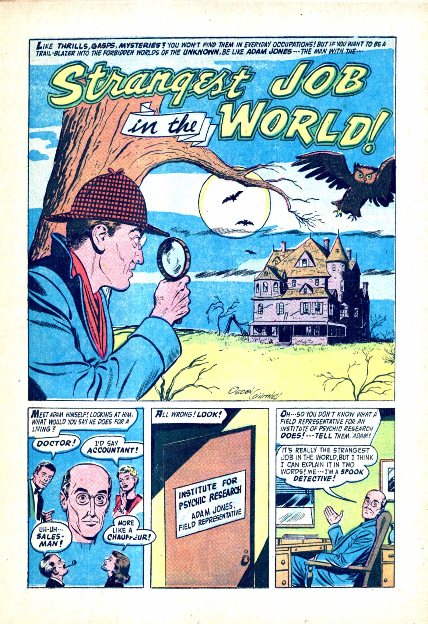 Read online Adventures Into The Unknown comic -  Issue #82 - 13