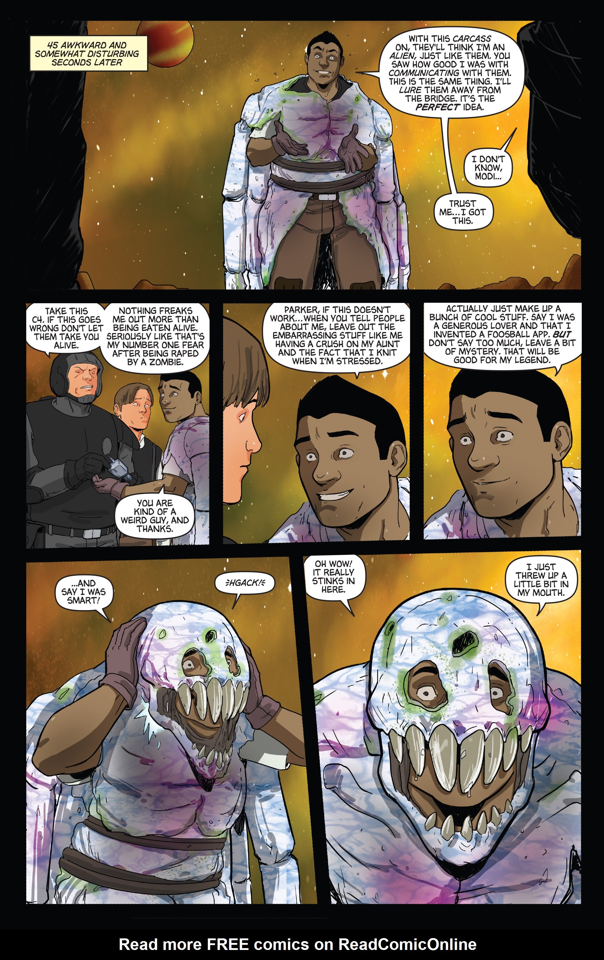 Read online Aliens vs. Parker comic -  Issue #4 - 5