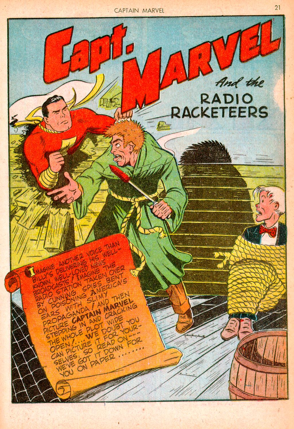 Read online Captain Marvel Adventures comic -  Issue #10 - 21