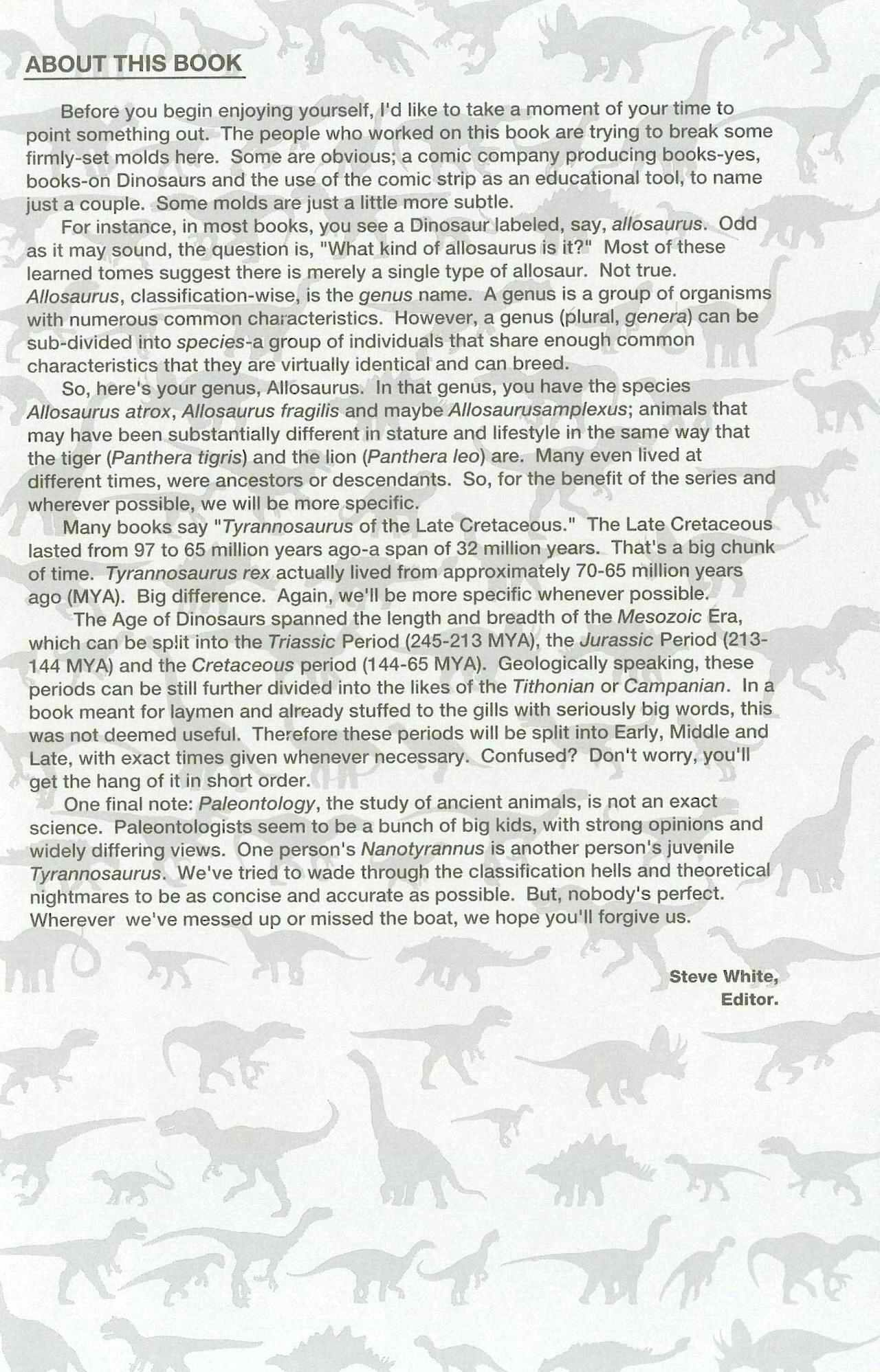 Read online Dinosaurs, A Celebration comic -  Issue #4 - 2