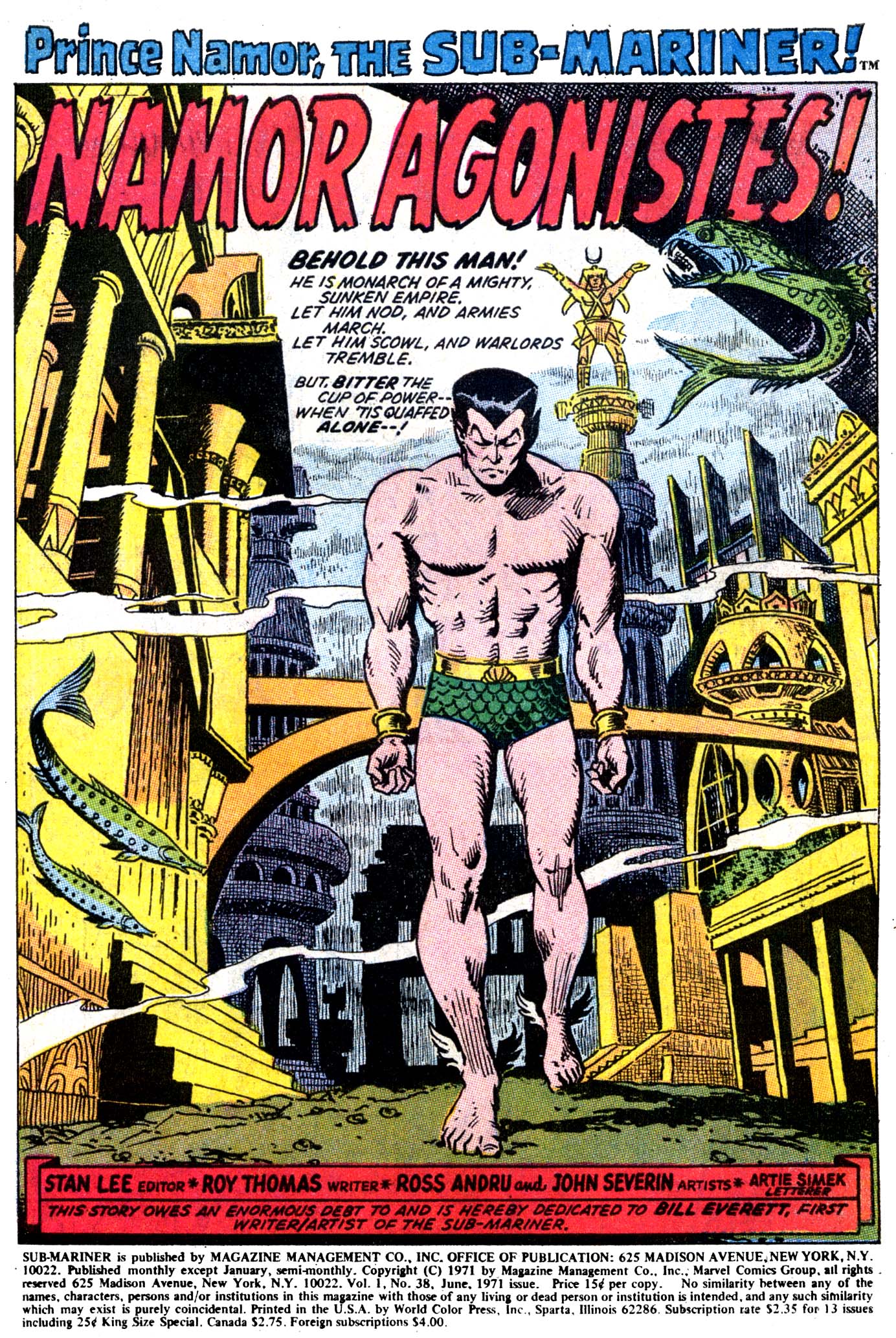 Read online The Sub-Mariner comic -  Issue #38 - 2